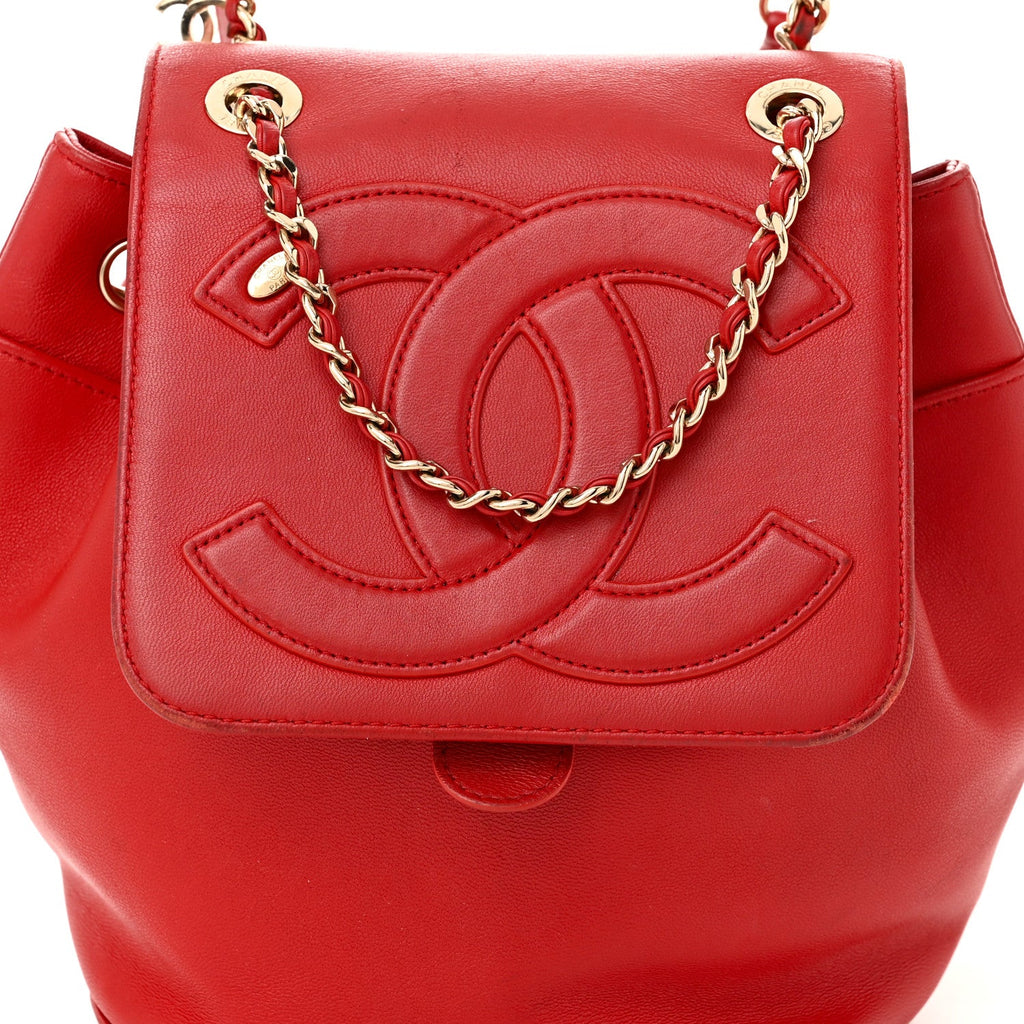Lambskin CC Mania Backpack Red