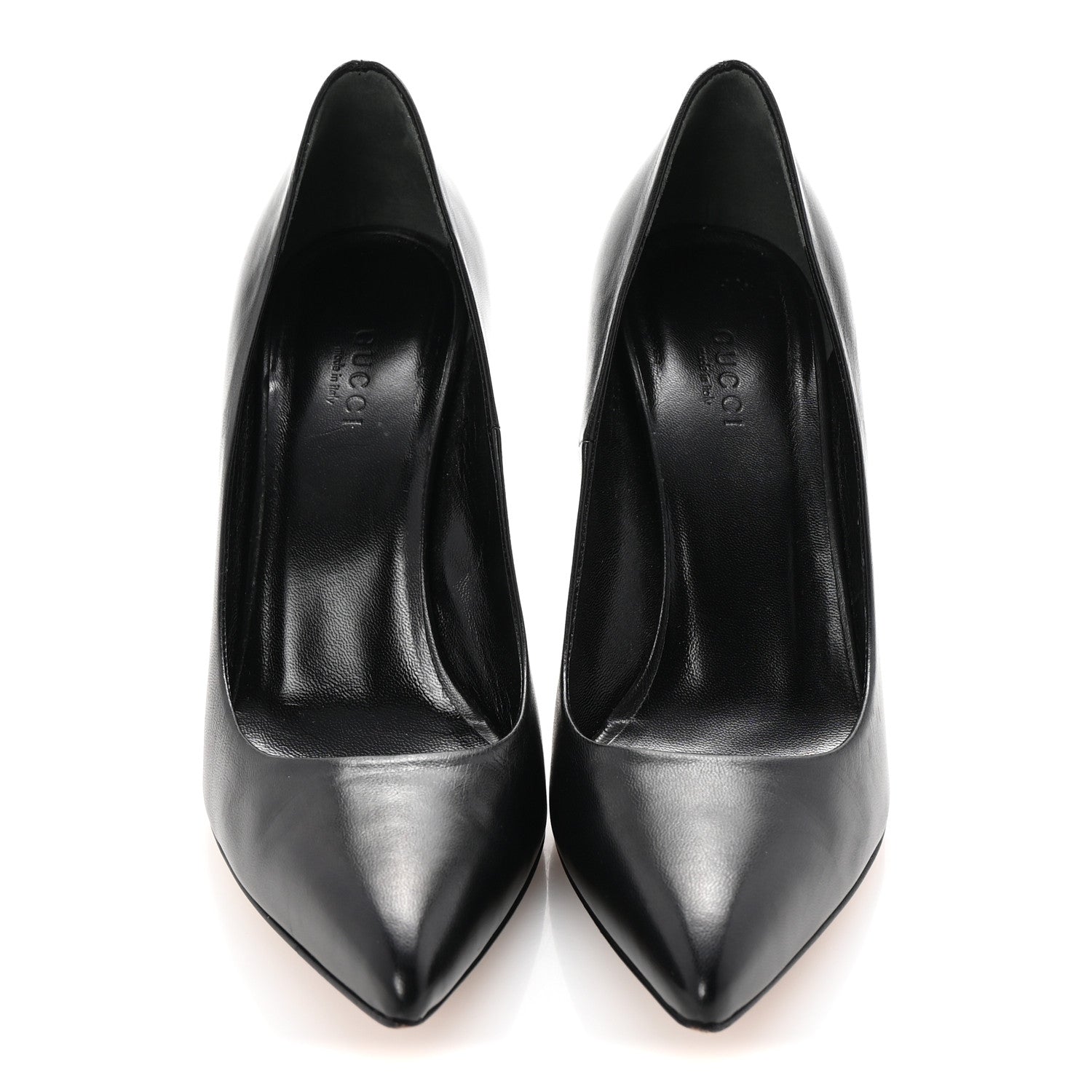 Calfskin Kristen Bamboo Pumps 36.5 Black