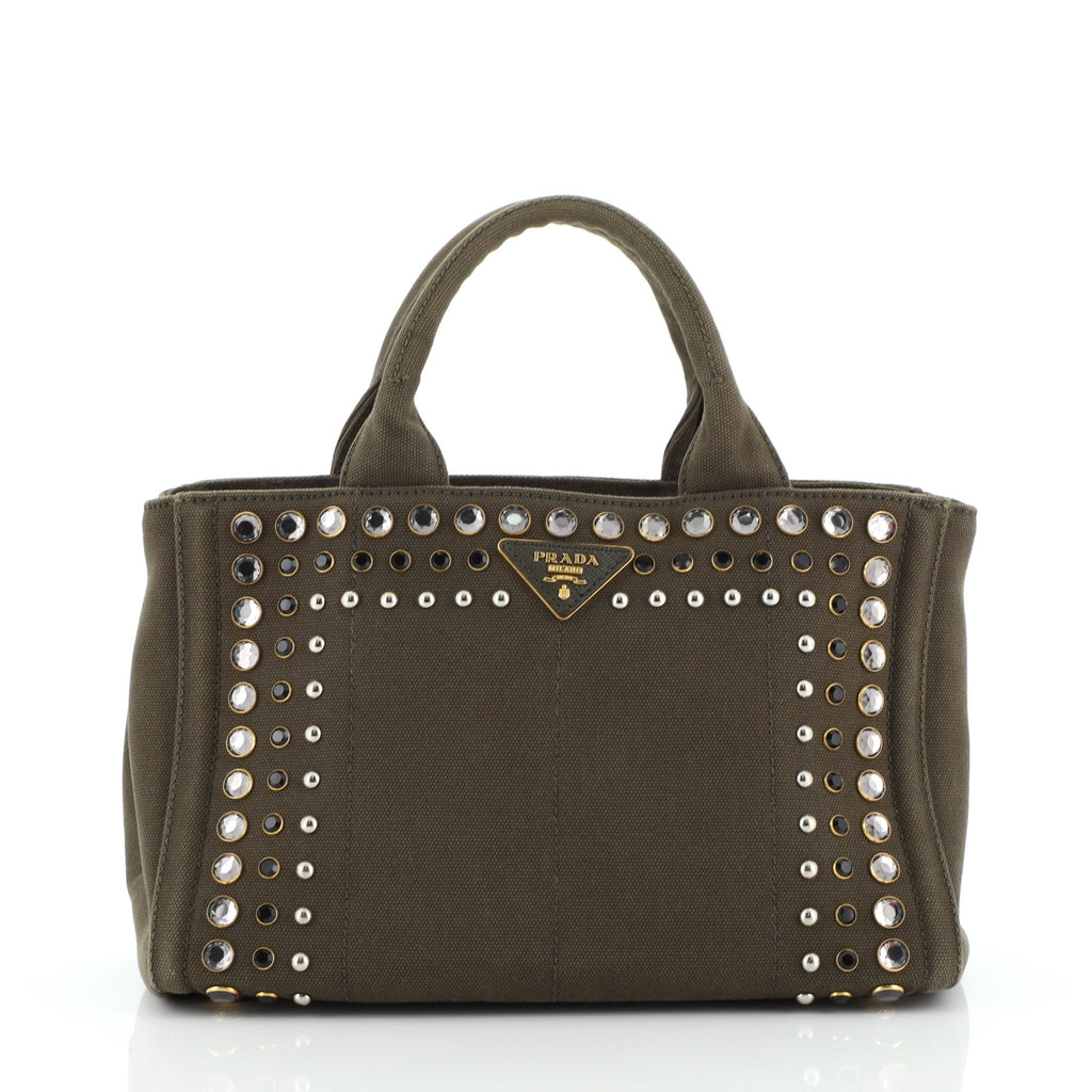 Canapa Tote Embellished Canvas Mini