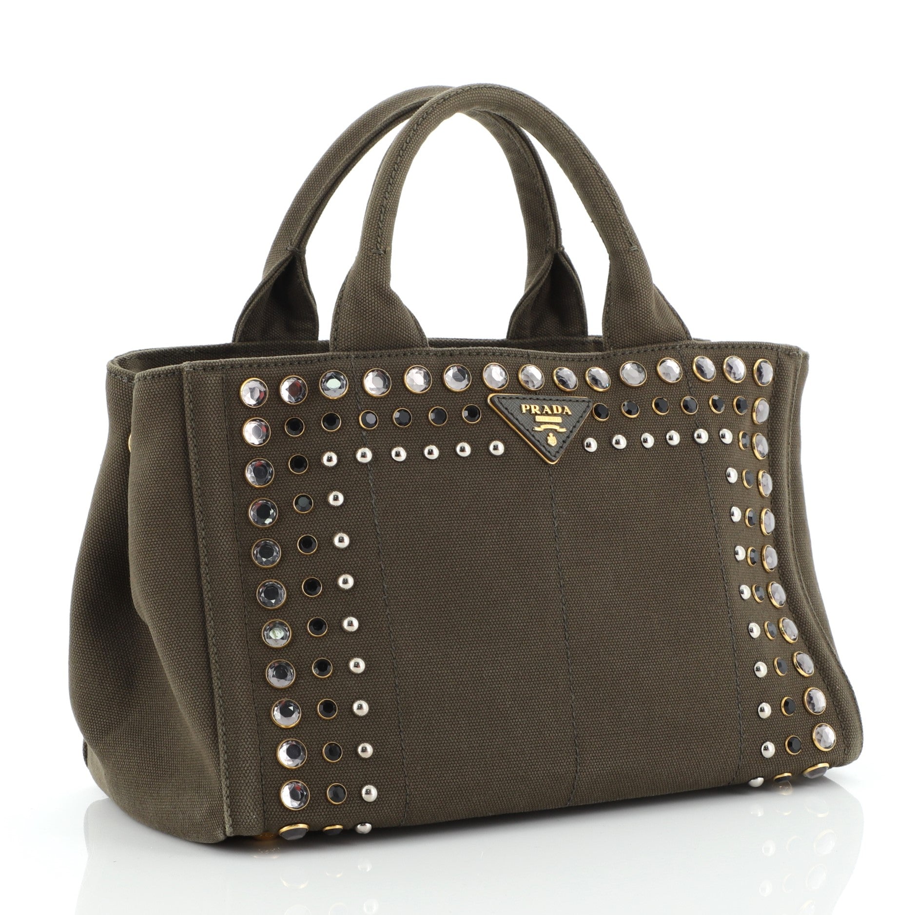 Canapa Tote Embellished Canvas Mini