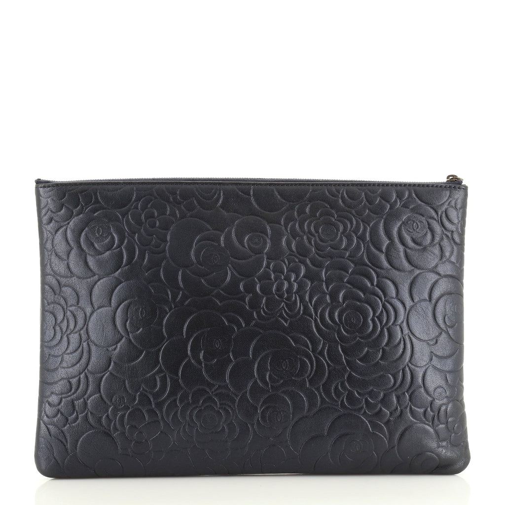 O Case Clutch Camellia Lambskin Large