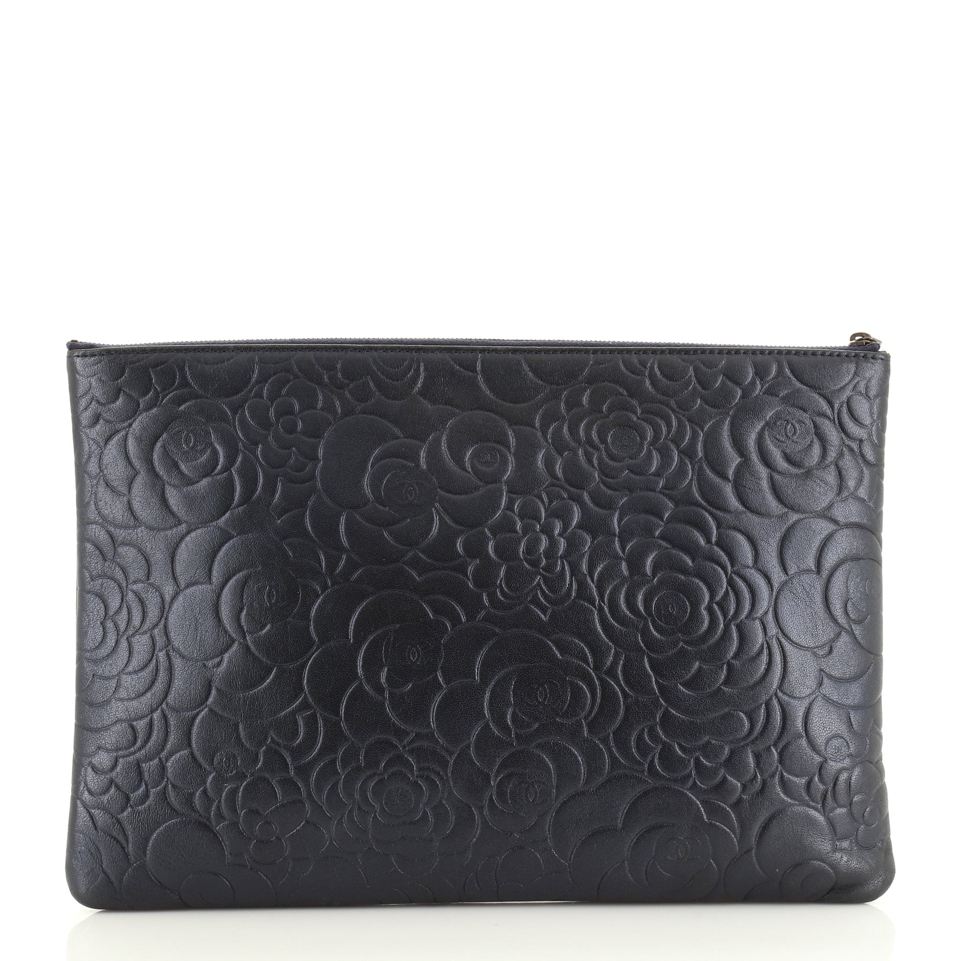 O Case Clutch Camellia Lambskin Large