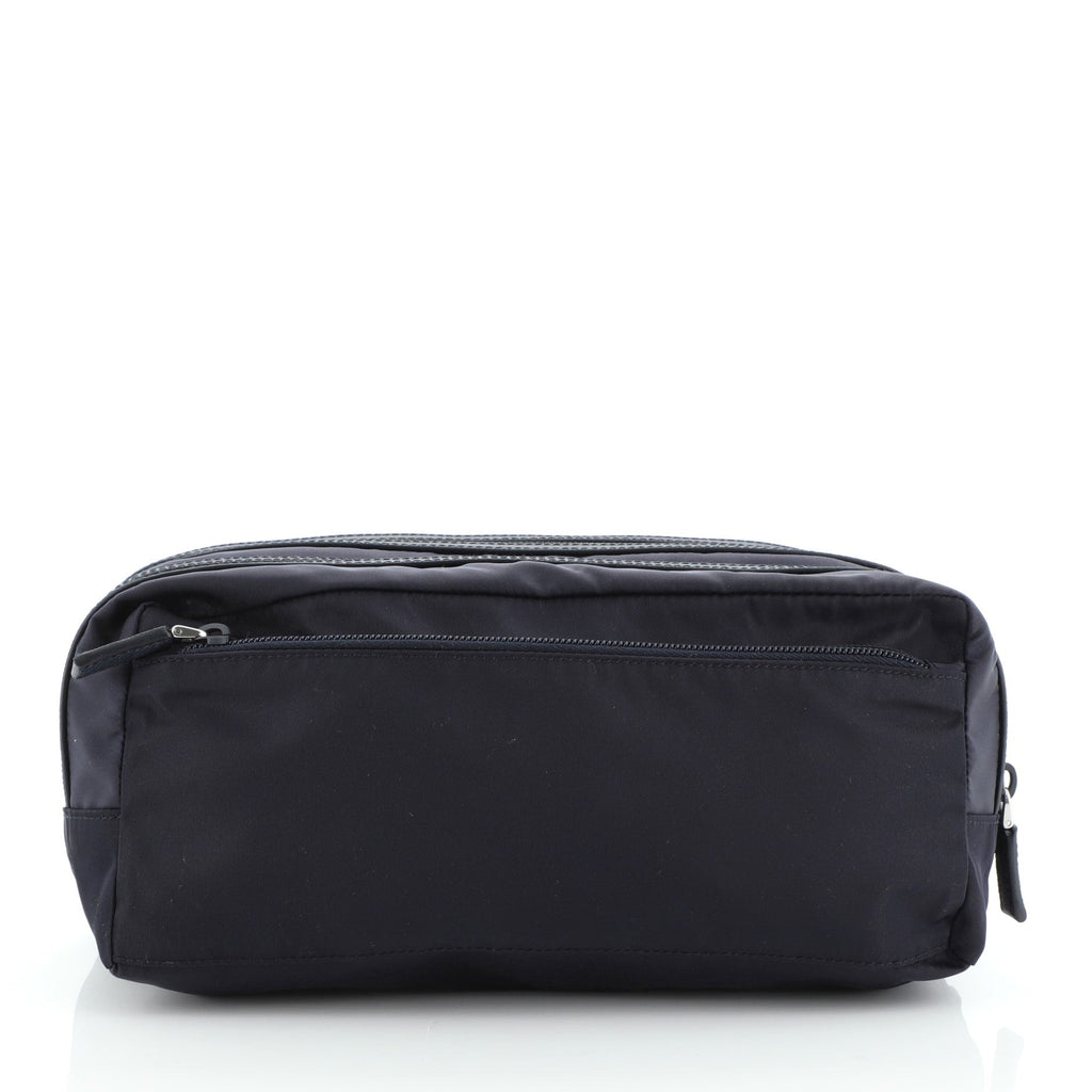 Double Zip Toiletry Pouch Tessuto Medium