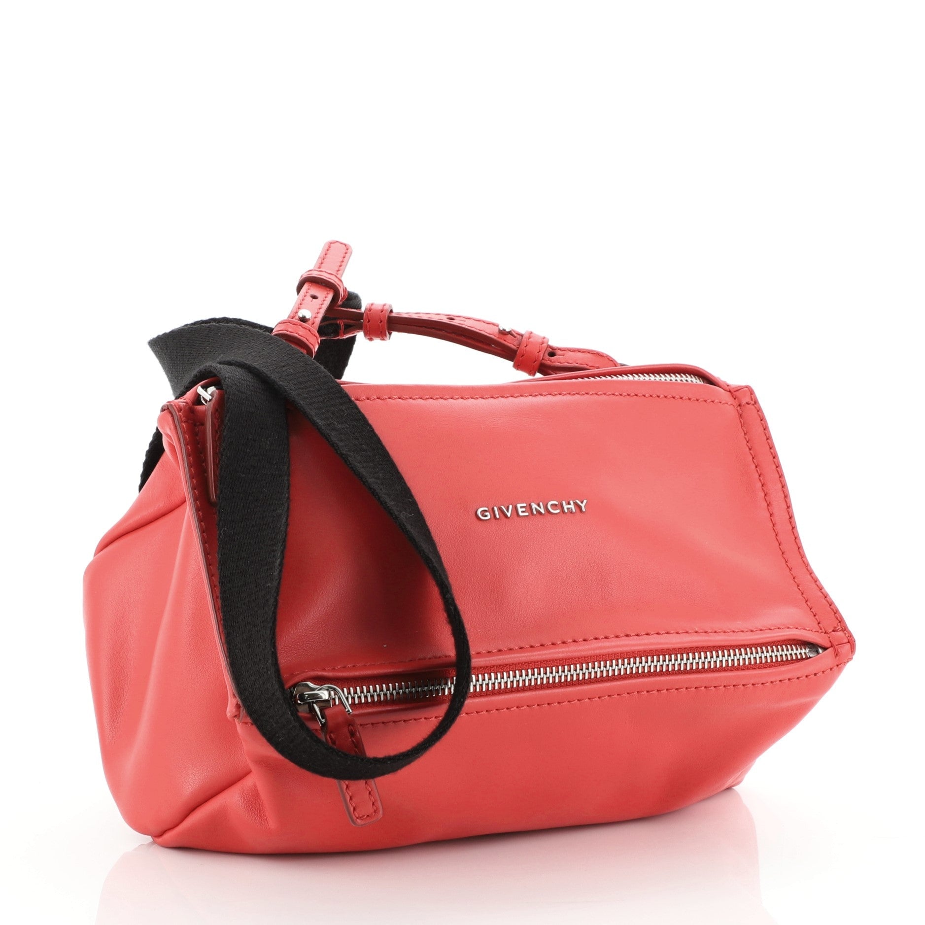 Logo Strap Pandora Bag Leather Mini