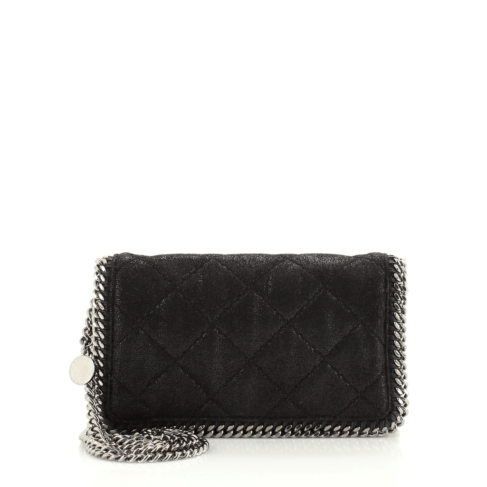 Falabella Flap Crossbody Bag Quilted Shaggy Deer Mini