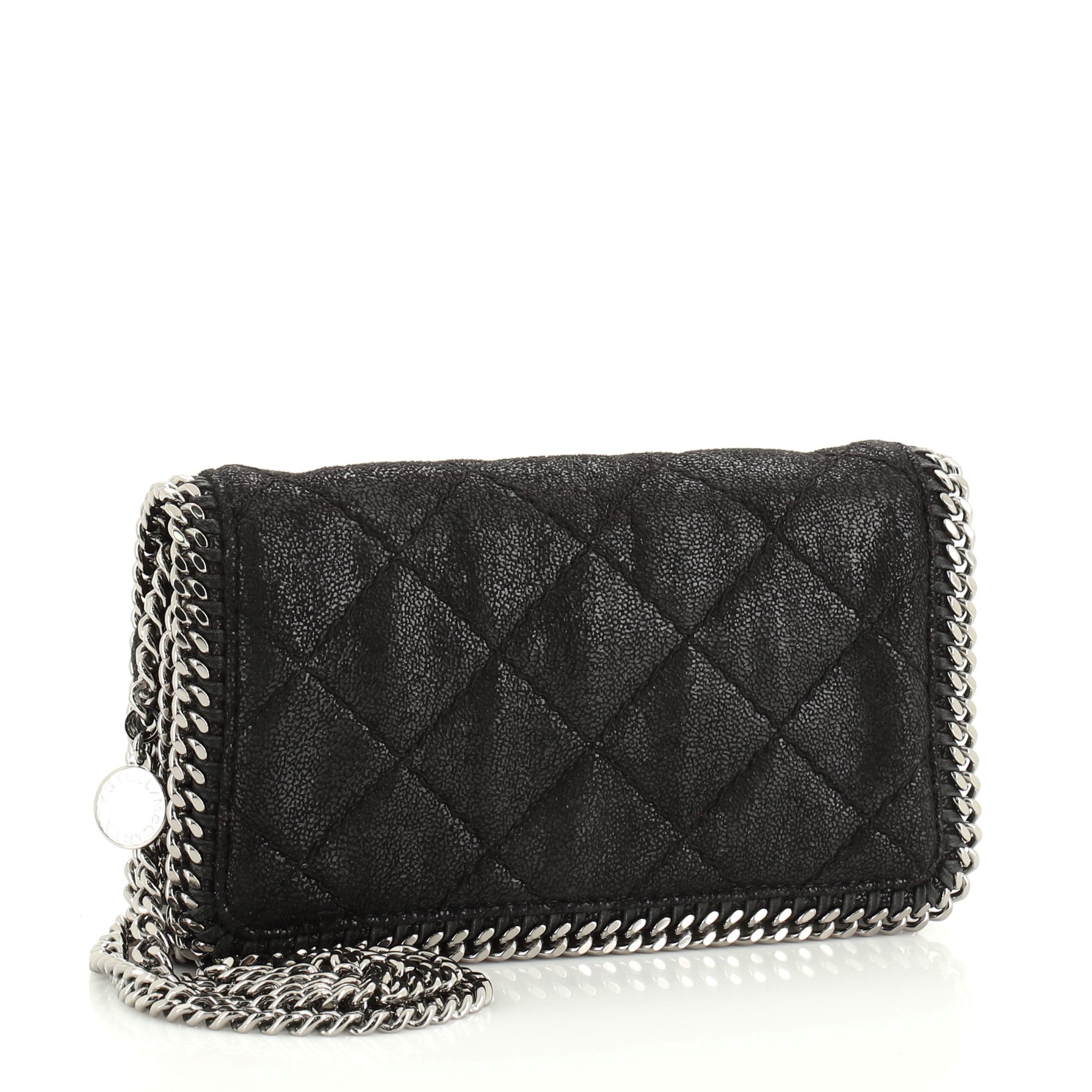 Falabella Flap Crossbody Bag Quilted Shaggy Deer Mini