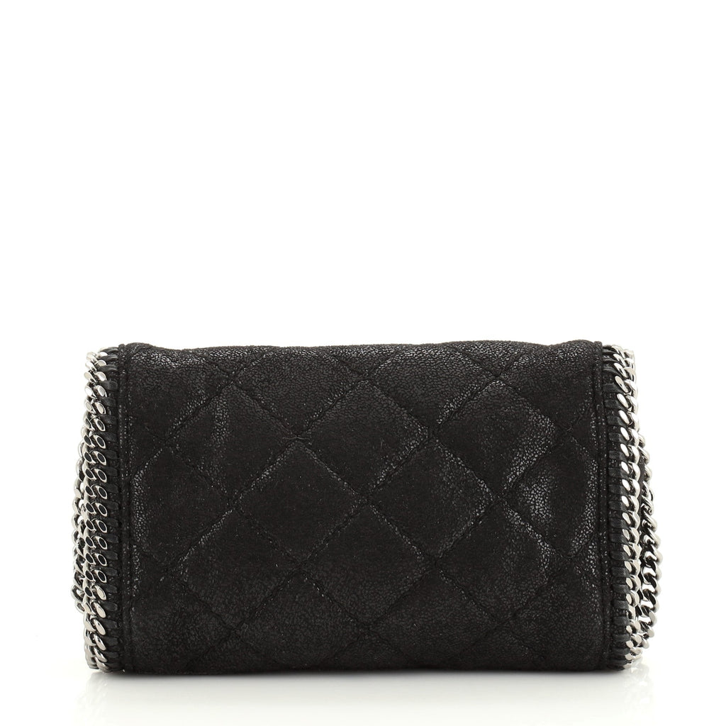Falabella Flap Crossbody Bag Quilted Shaggy Deer Mini