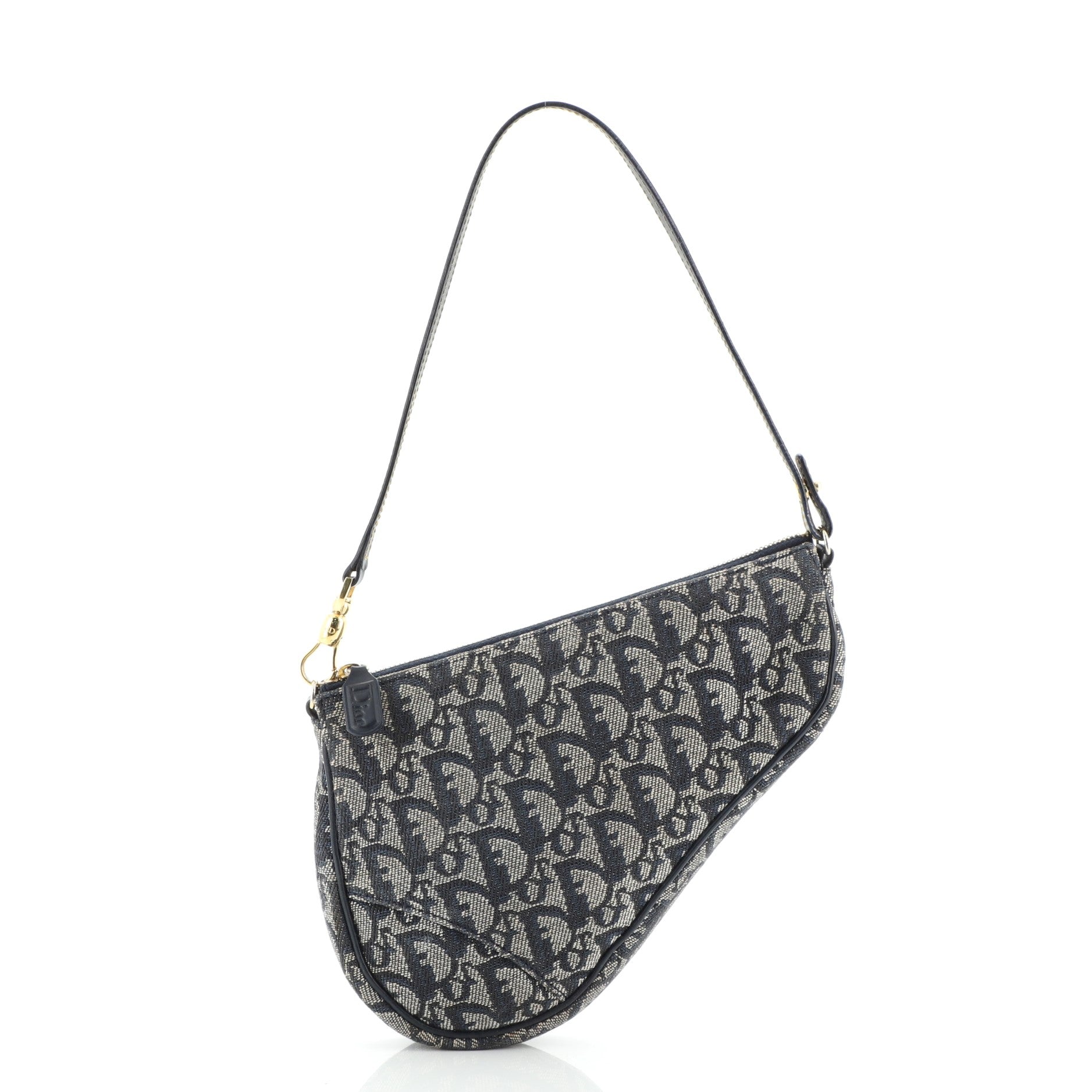 Vintage Saddle Bag Diorissimo Canvas Mini