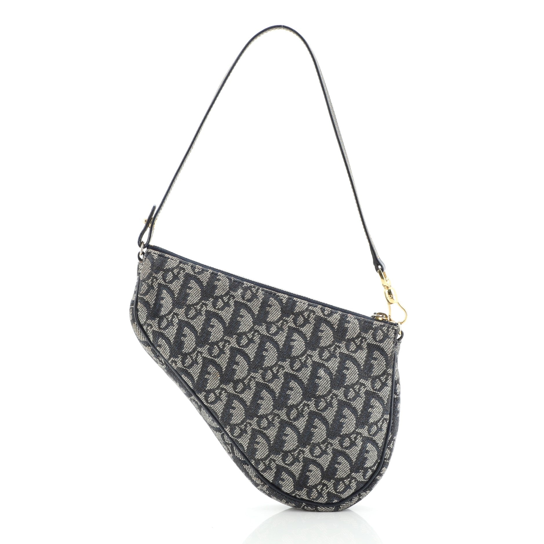 Vintage Saddle Bag Diorissimo Canvas Mini