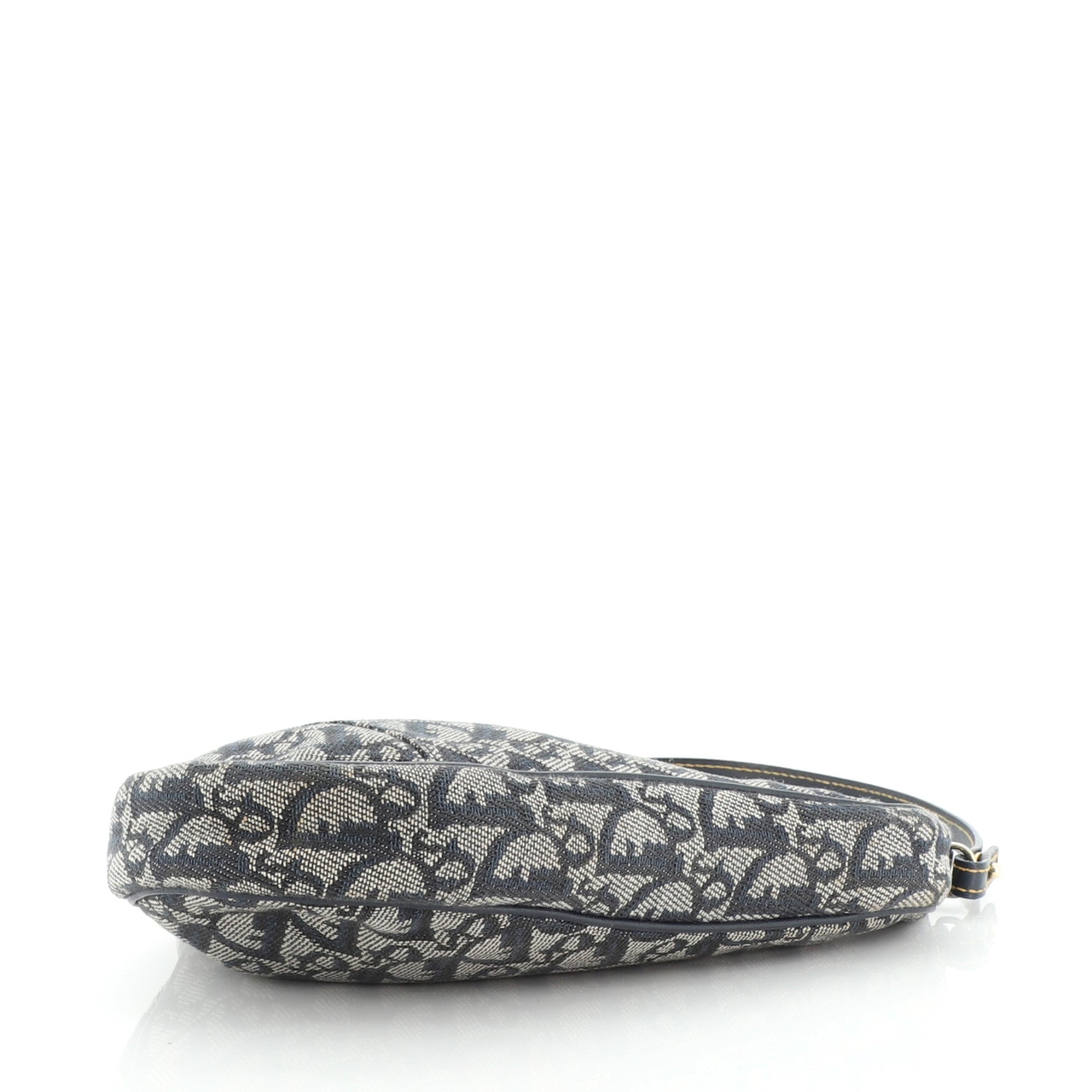 Vintage Saddle Bag Diorissimo Canvas Mini