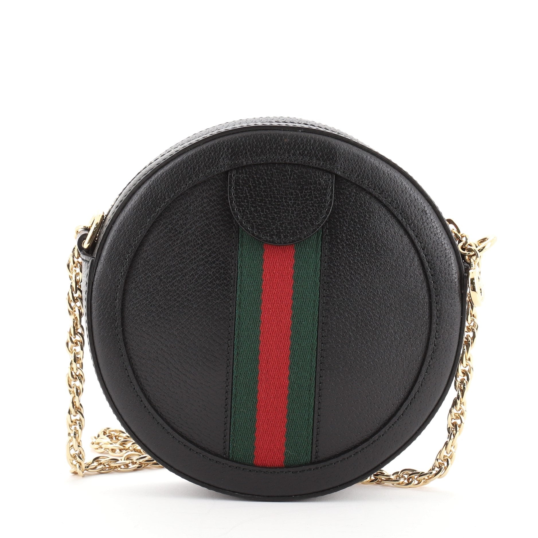 Ophidia Round Shoulder Bag Leather Mini