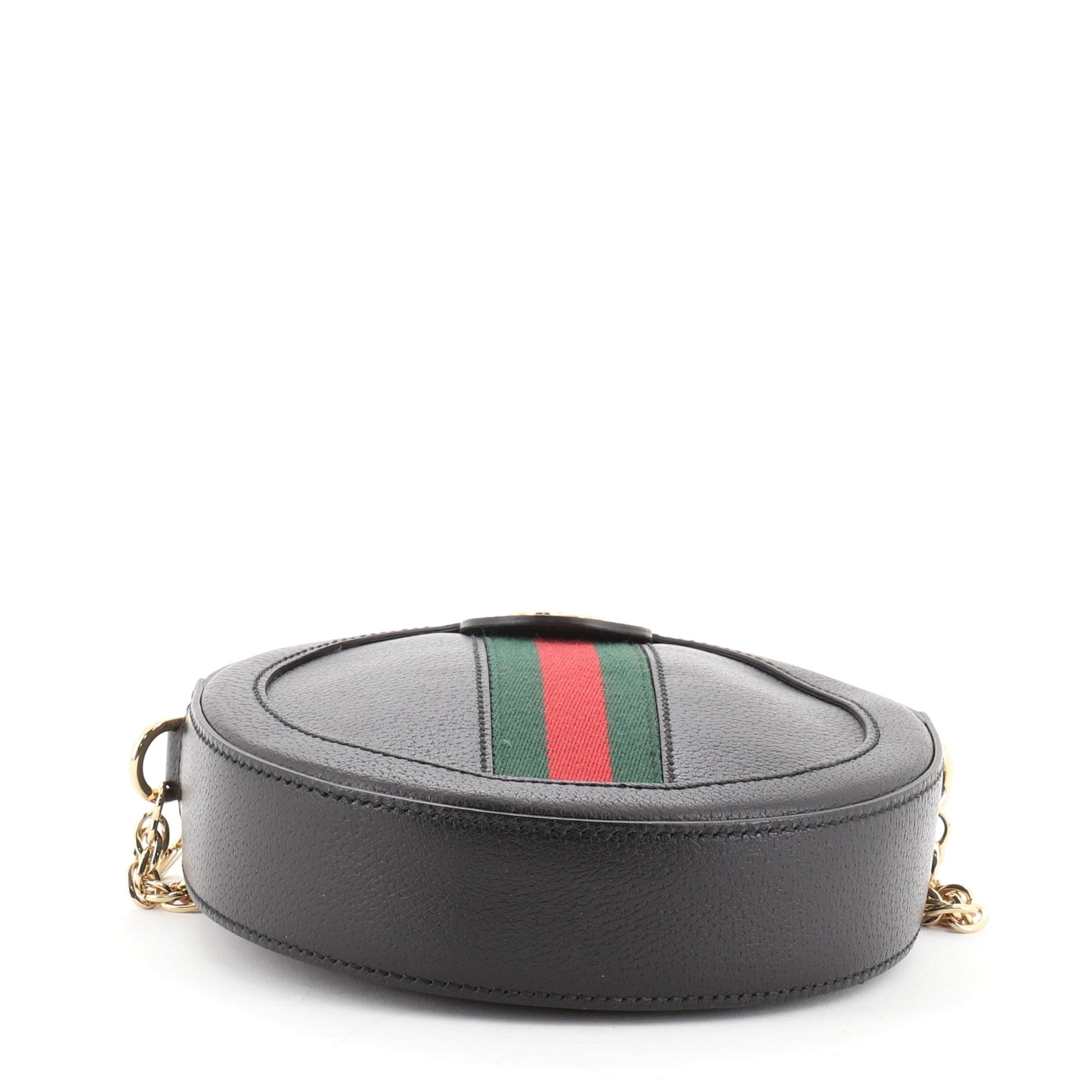 Ophidia Round Shoulder Bag Leather Mini