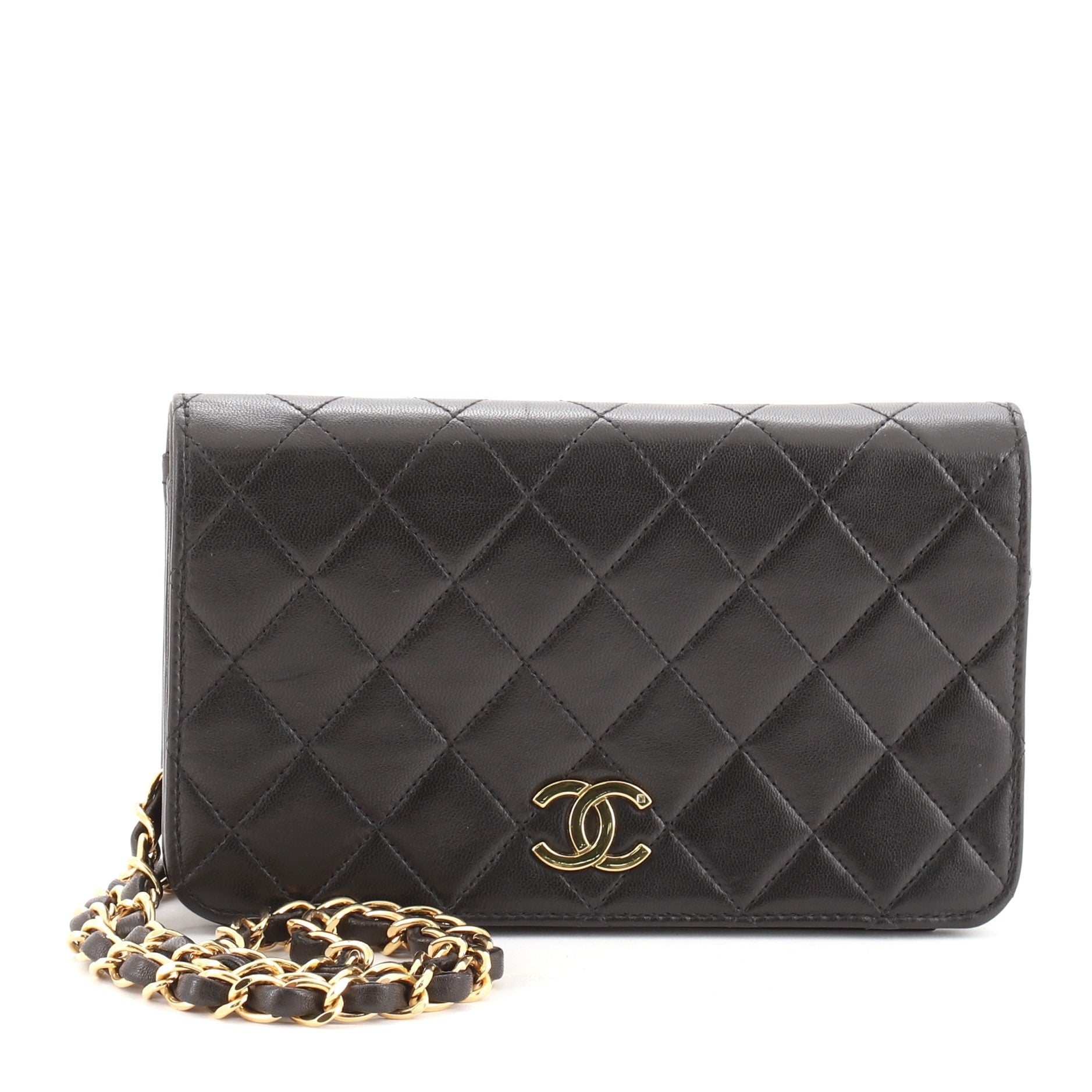 Vintage Full Flap Bag Quilted Lambskin Mini