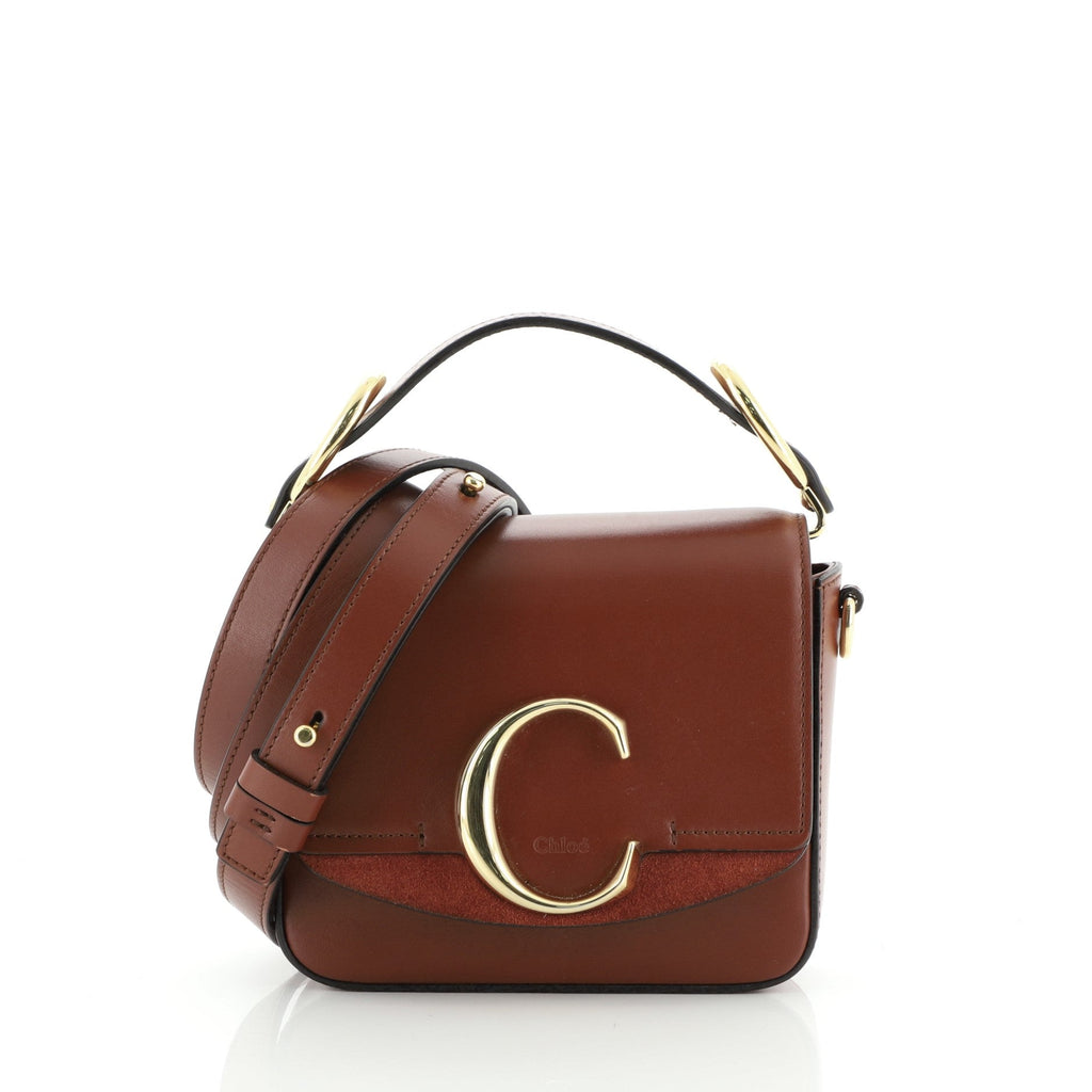 C Double Carry Bag Leather Mini