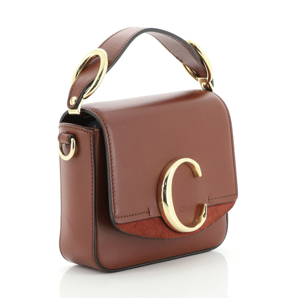 C Double Carry Bag Leather Mini