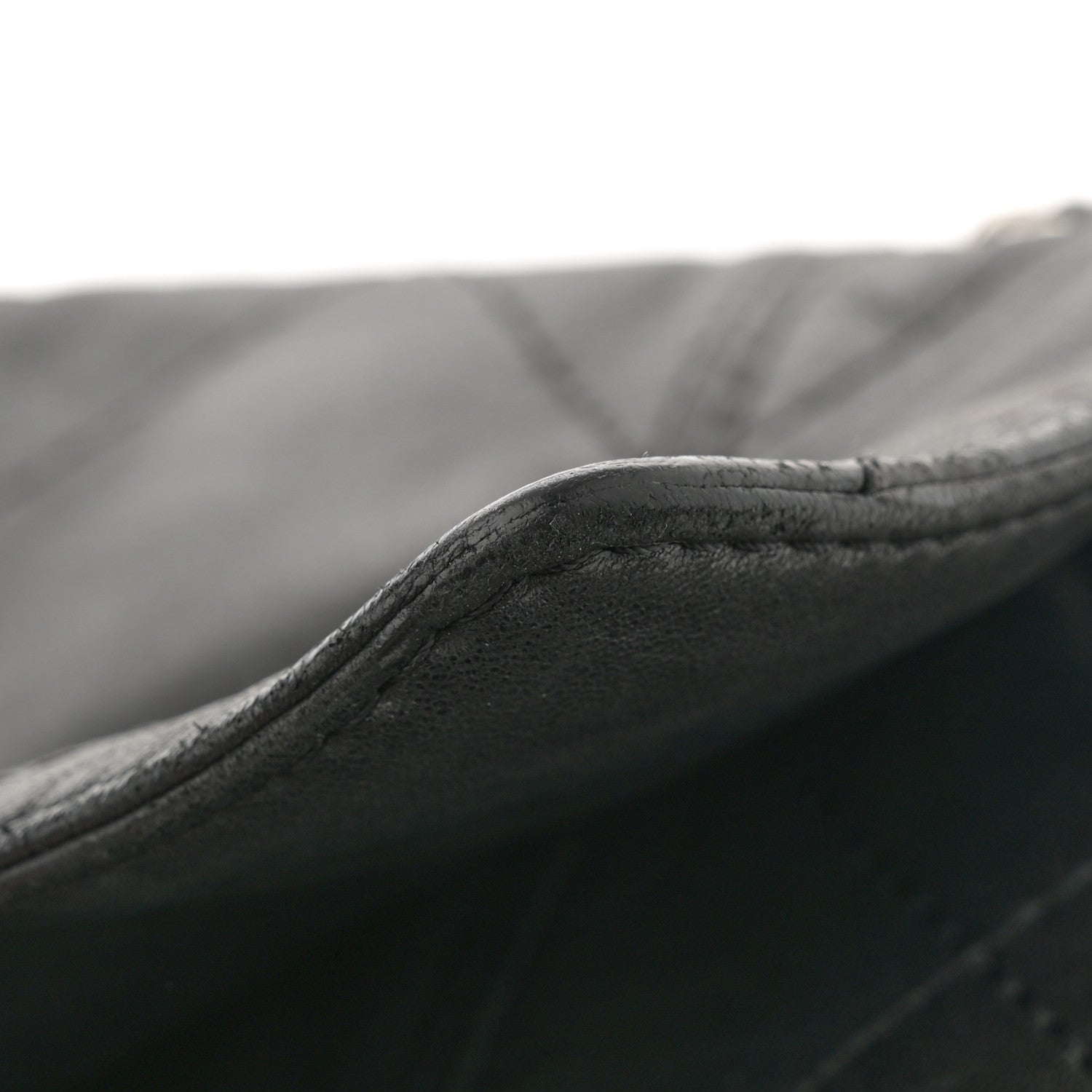 Lambskin Quilted Large Soft Touch Flap Black