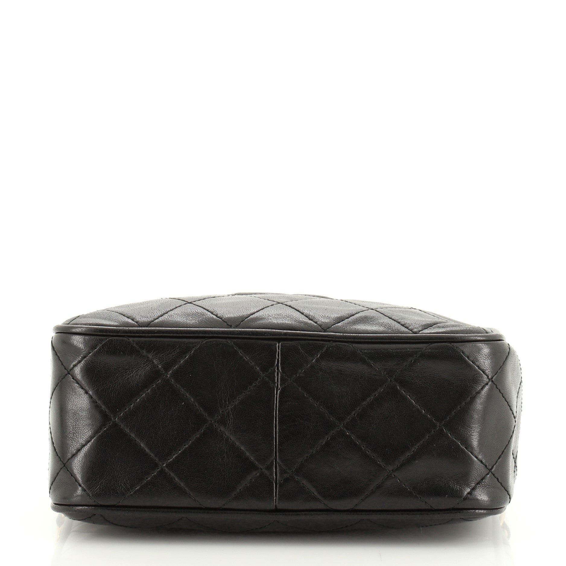 Vintage Diamond CC Camera Bag Quilted Leather Mini