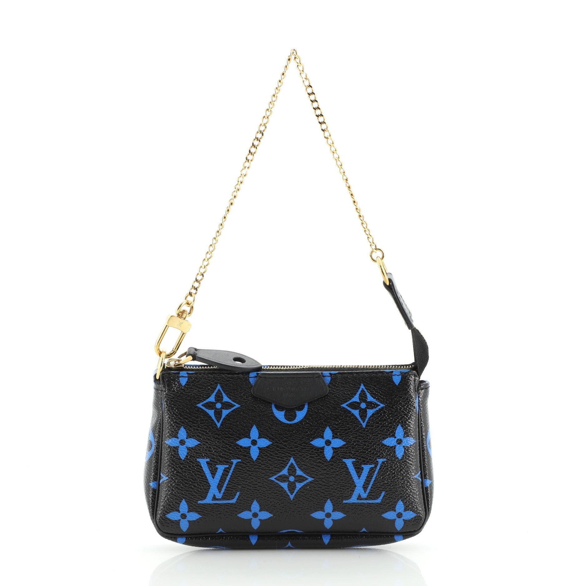 Pochette Accessoires Digital Blue Monogram Canvas Mini