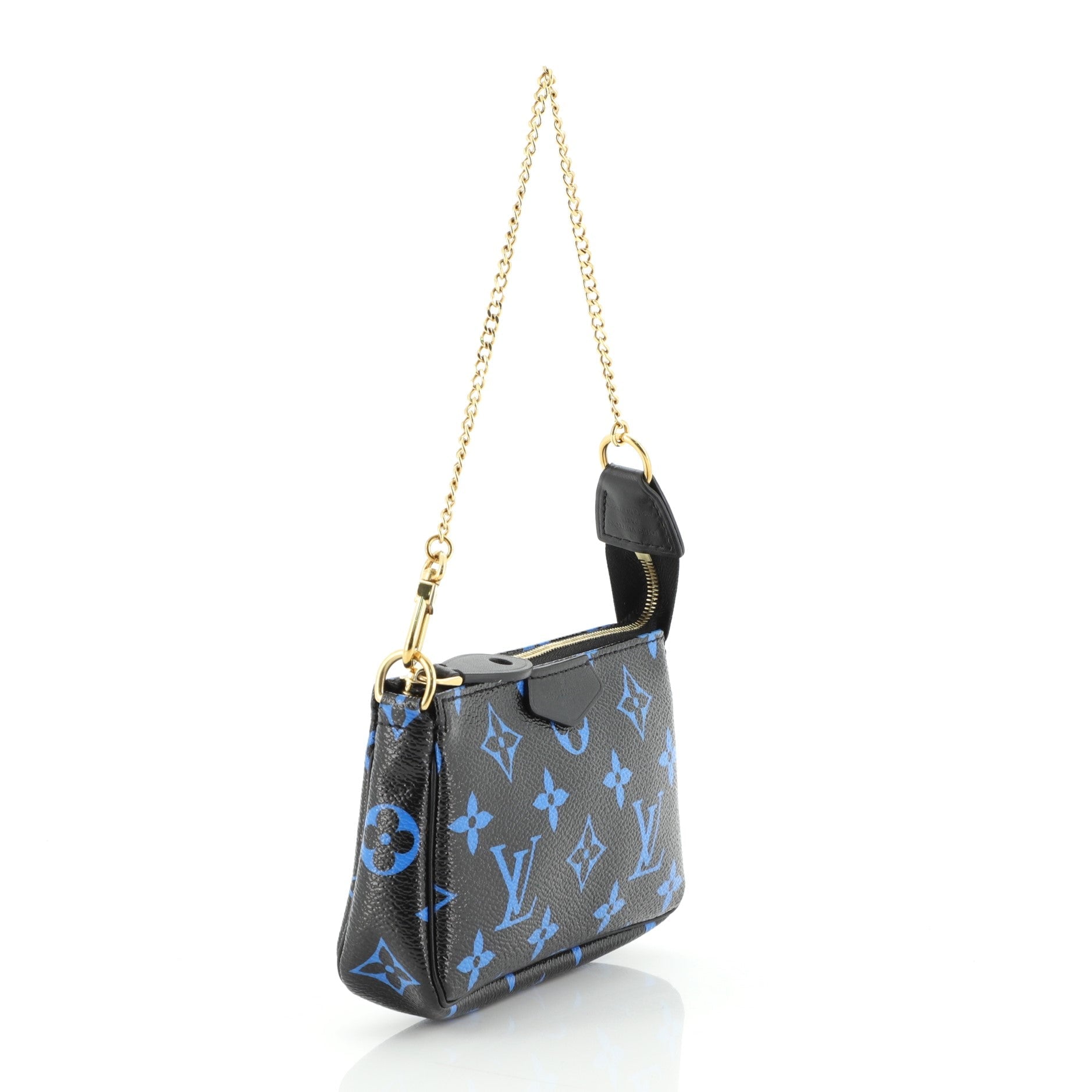 Pochette Accessoires Digital Blue Monogram Canvas Mini
