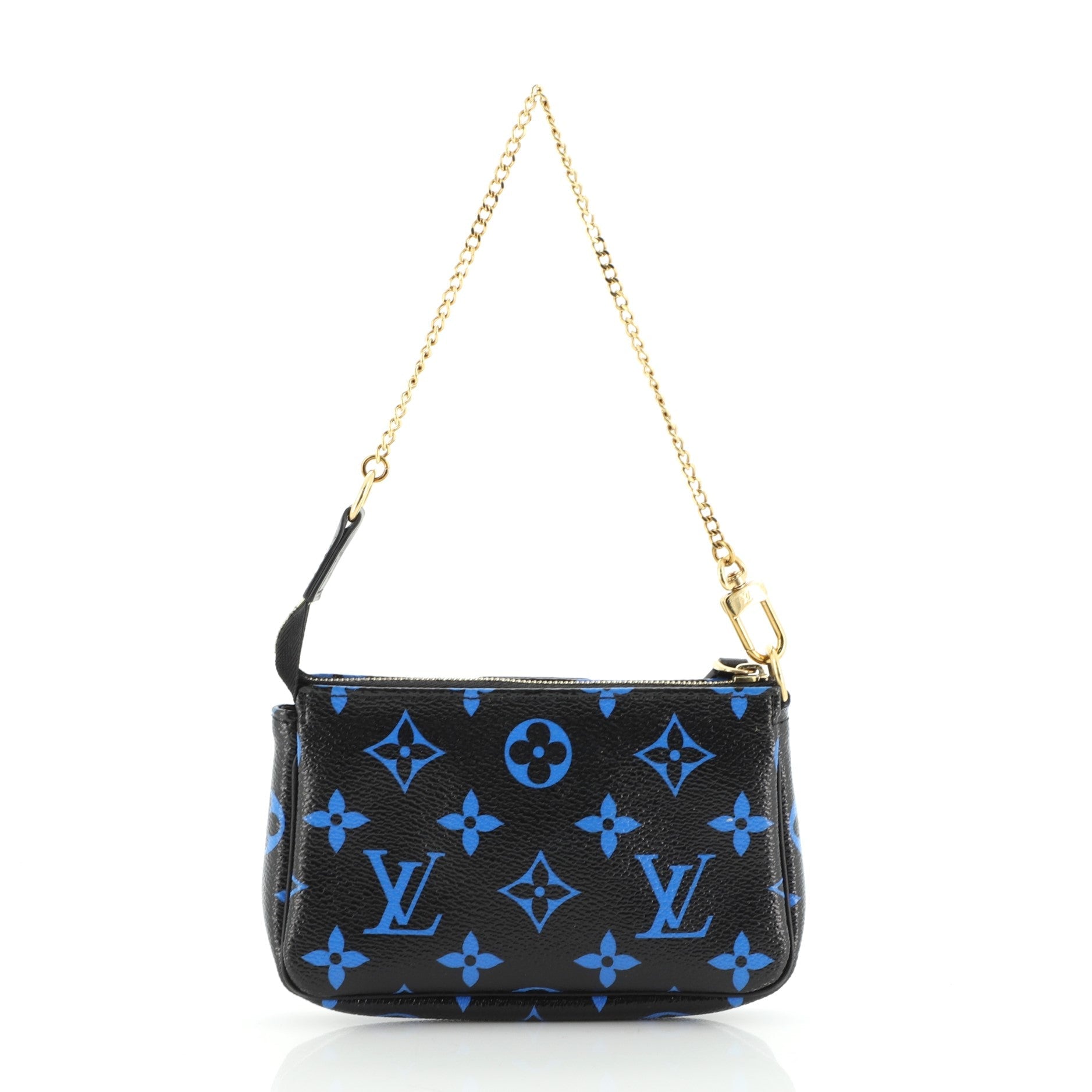 Pochette Accessoires Digital Blue Monogram Canvas Mini
