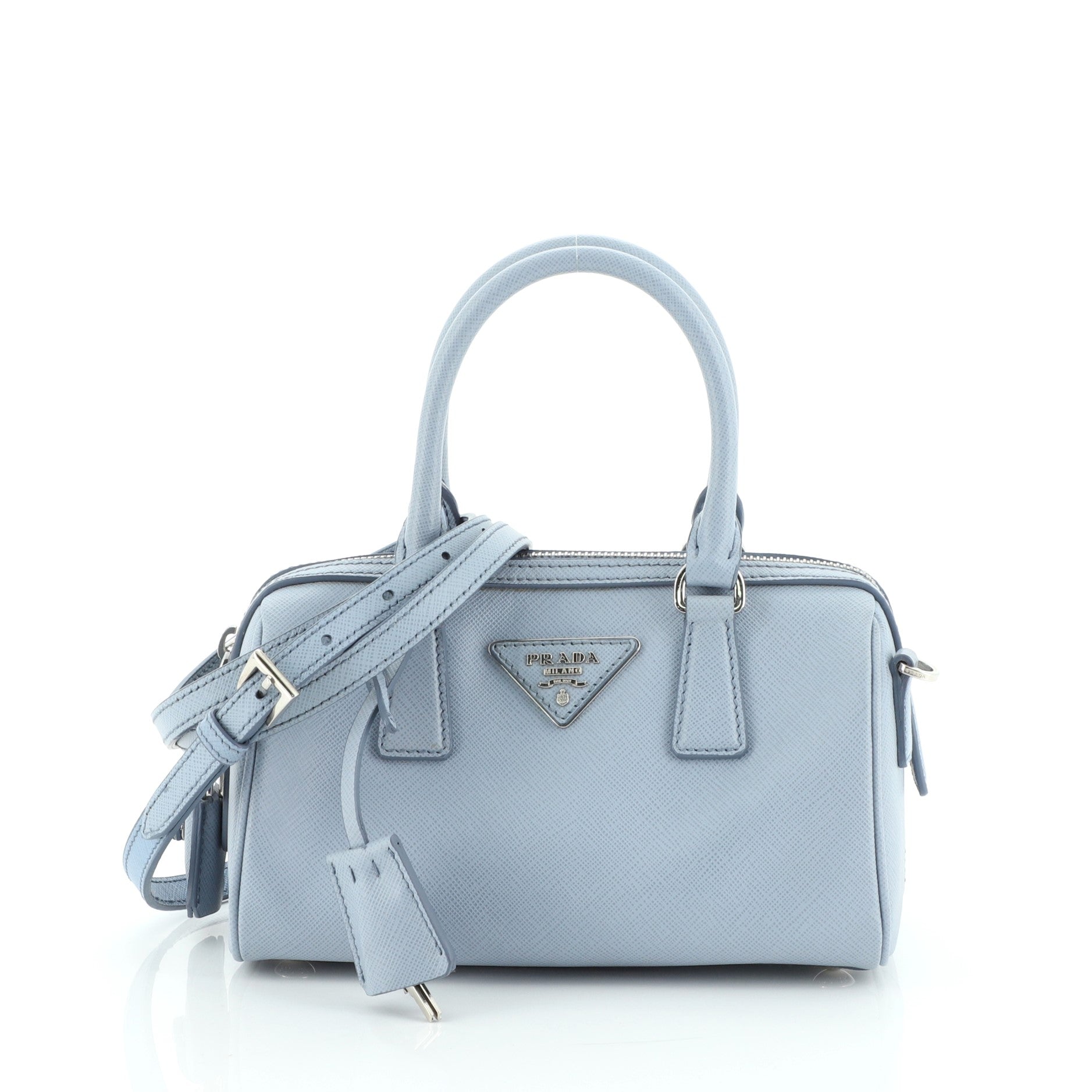 Lux Convertible Boston Bag Saffiano Leather Mini