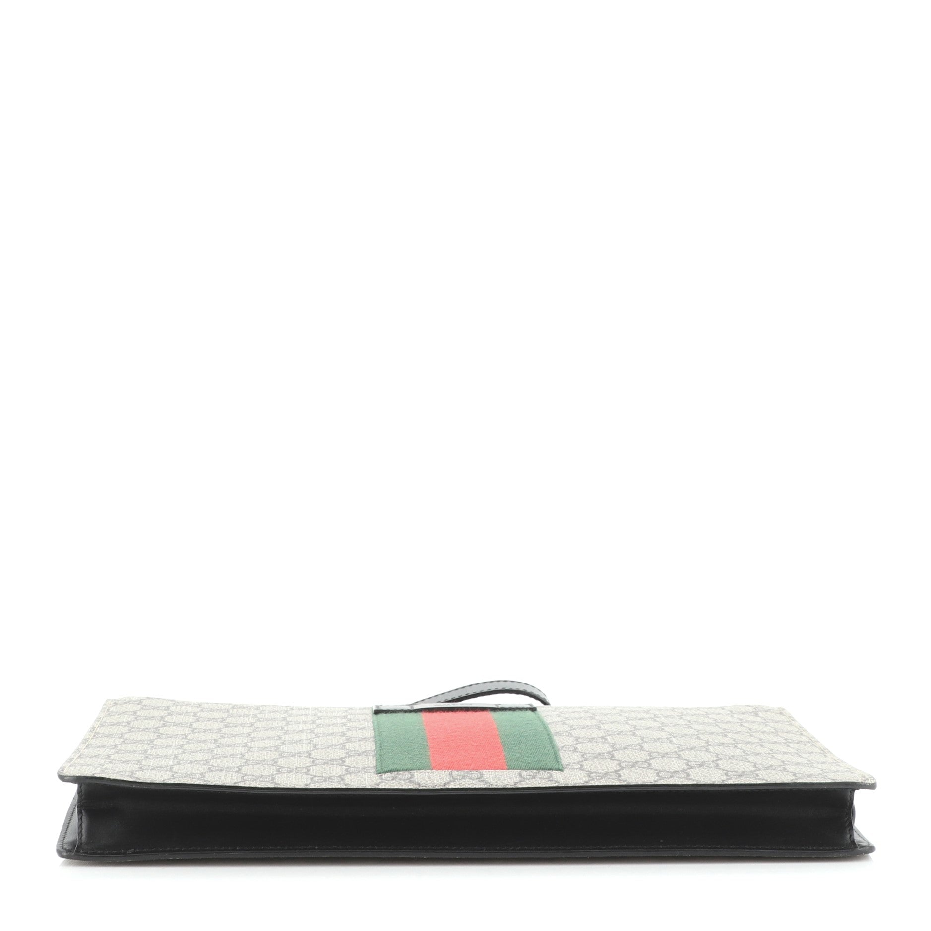 Web Wristlet Clutch GG Coated Canvas