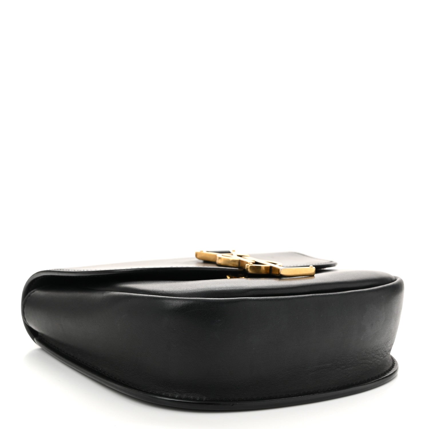 Smooth Calfskin Classic Monogram Small Kaia Satchel Black