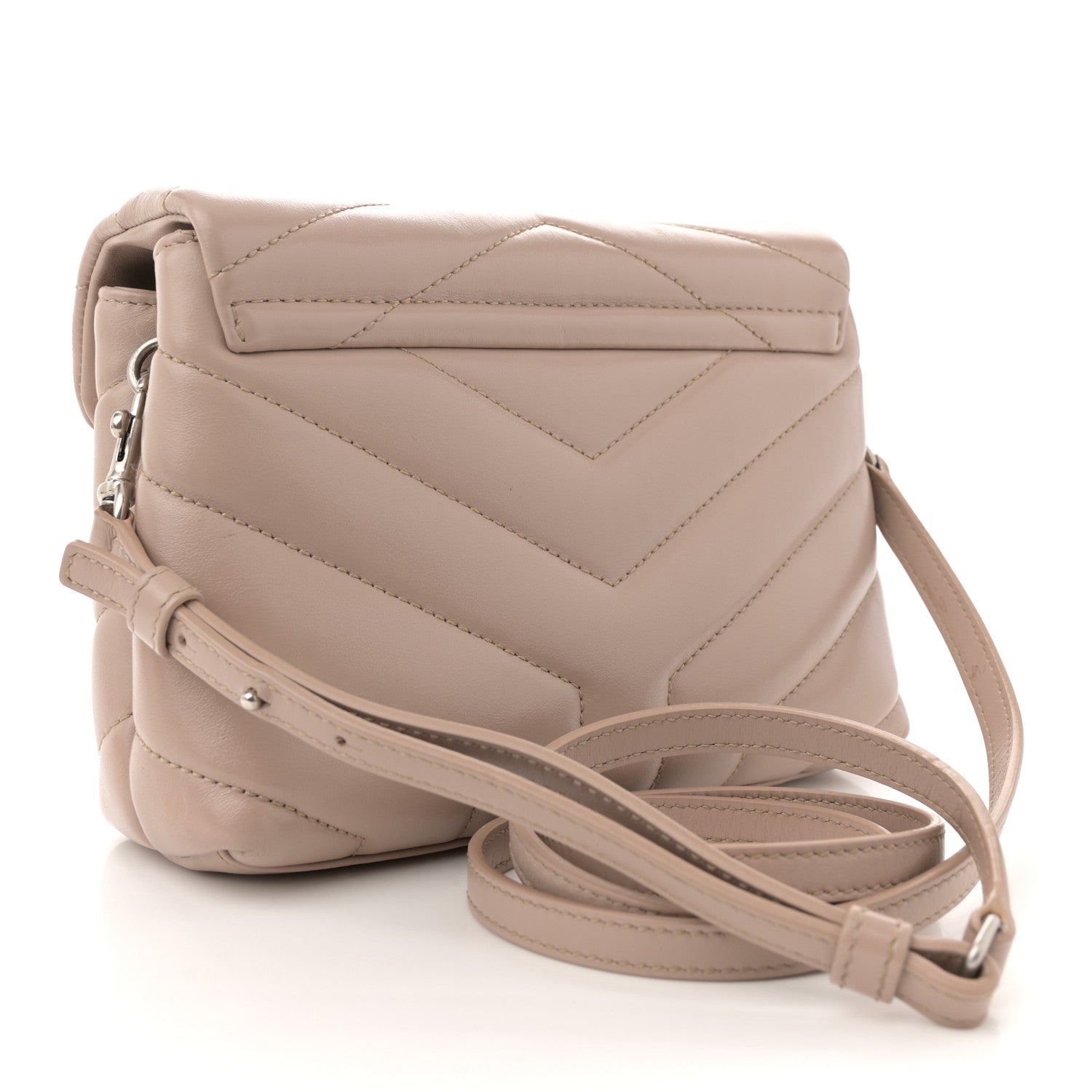 Calfskin Y Quilted Monogram Toy Loulou Crossbody Bag Light Natural