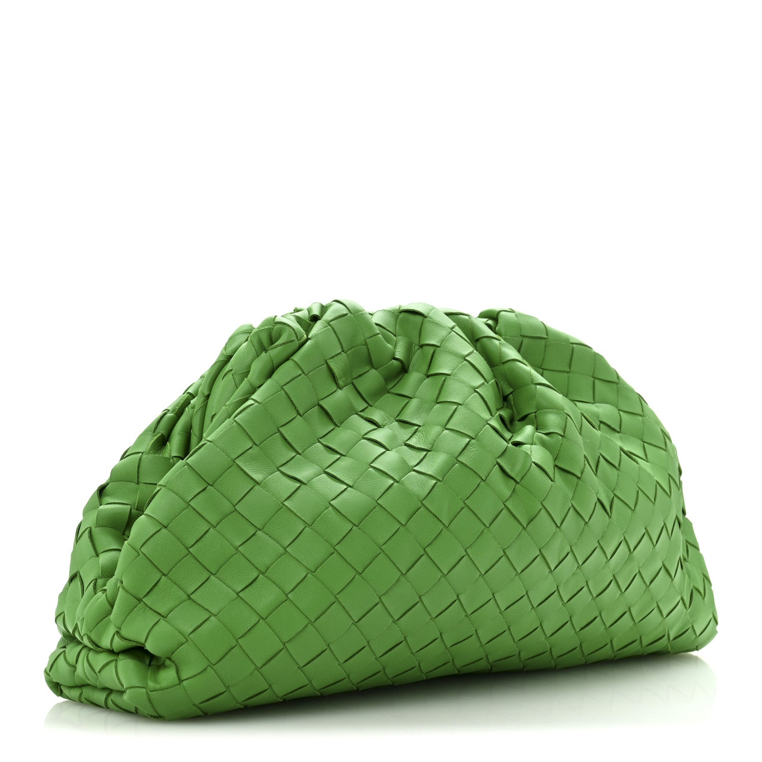 Nappa Maxi Intrecciato The Pouch Oversized Clutch Parakeet