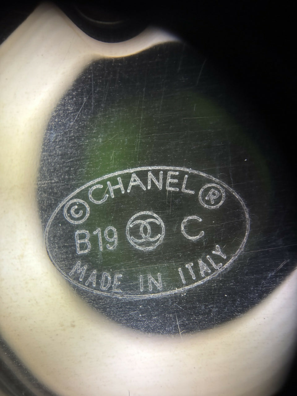 Chanel B19C Rhinestone Pink and Light Pink CC Mark Brooch
