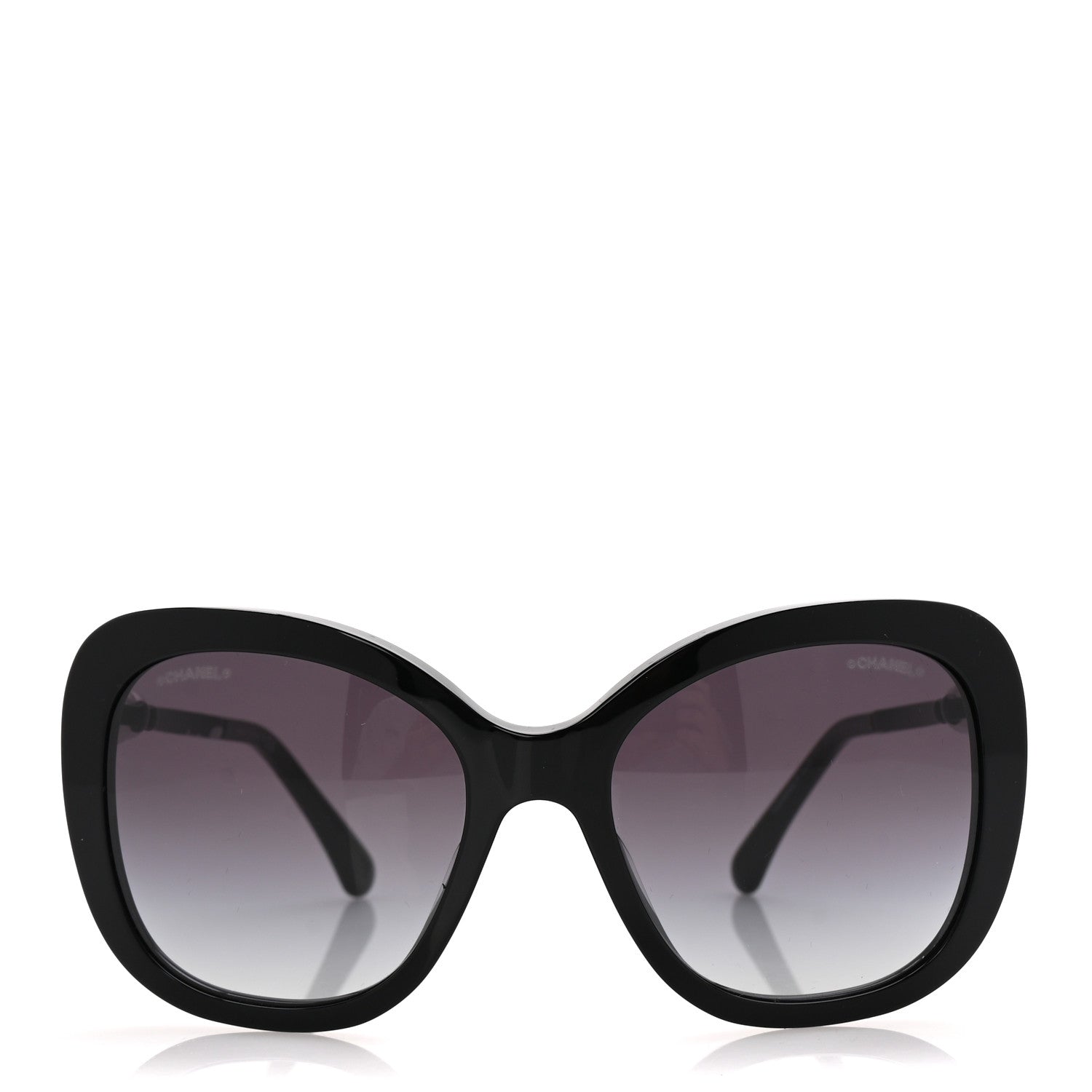 Acetate Polarized Butterfly Winter Pearl Sunglasses 5339-H-A Black