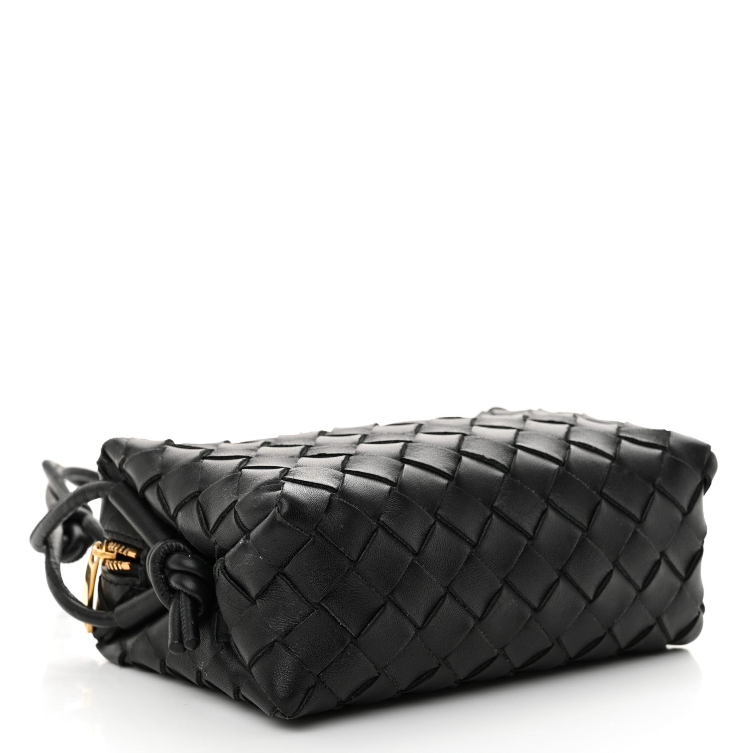 Nappa Intrecciato Mini Loop Camera Bag Black
