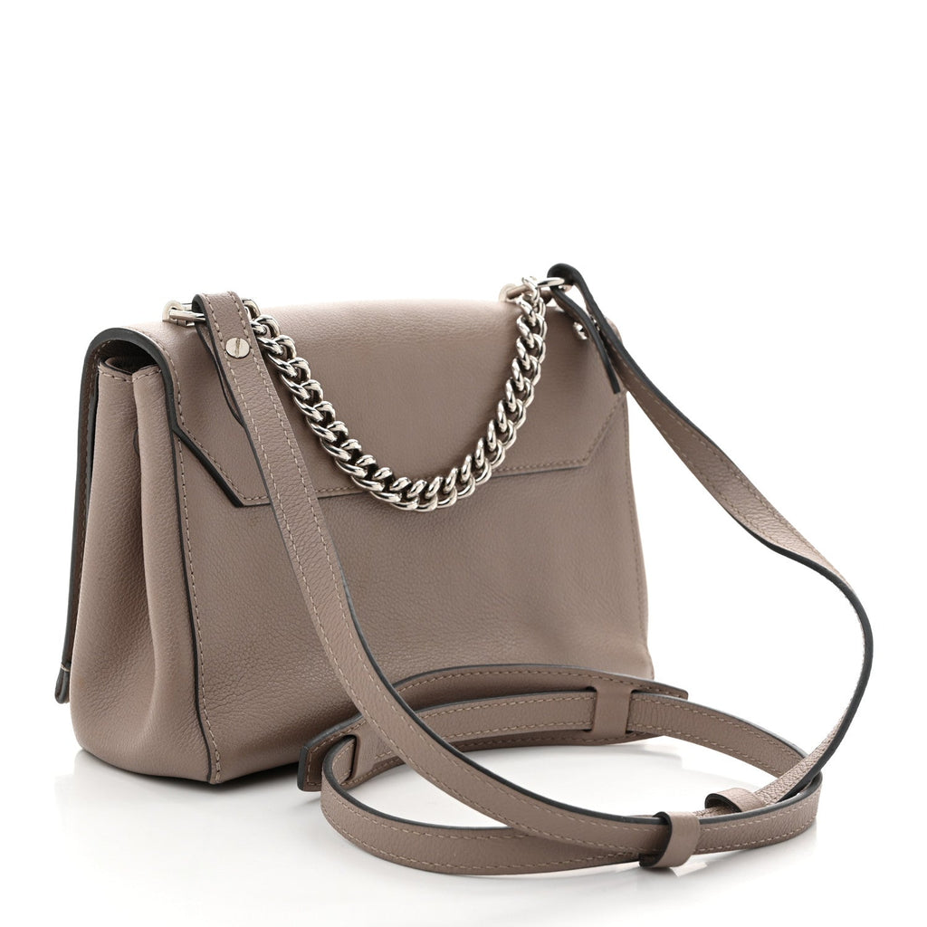 Soft Calfskin Lockme II Chain Bag BB Mastic