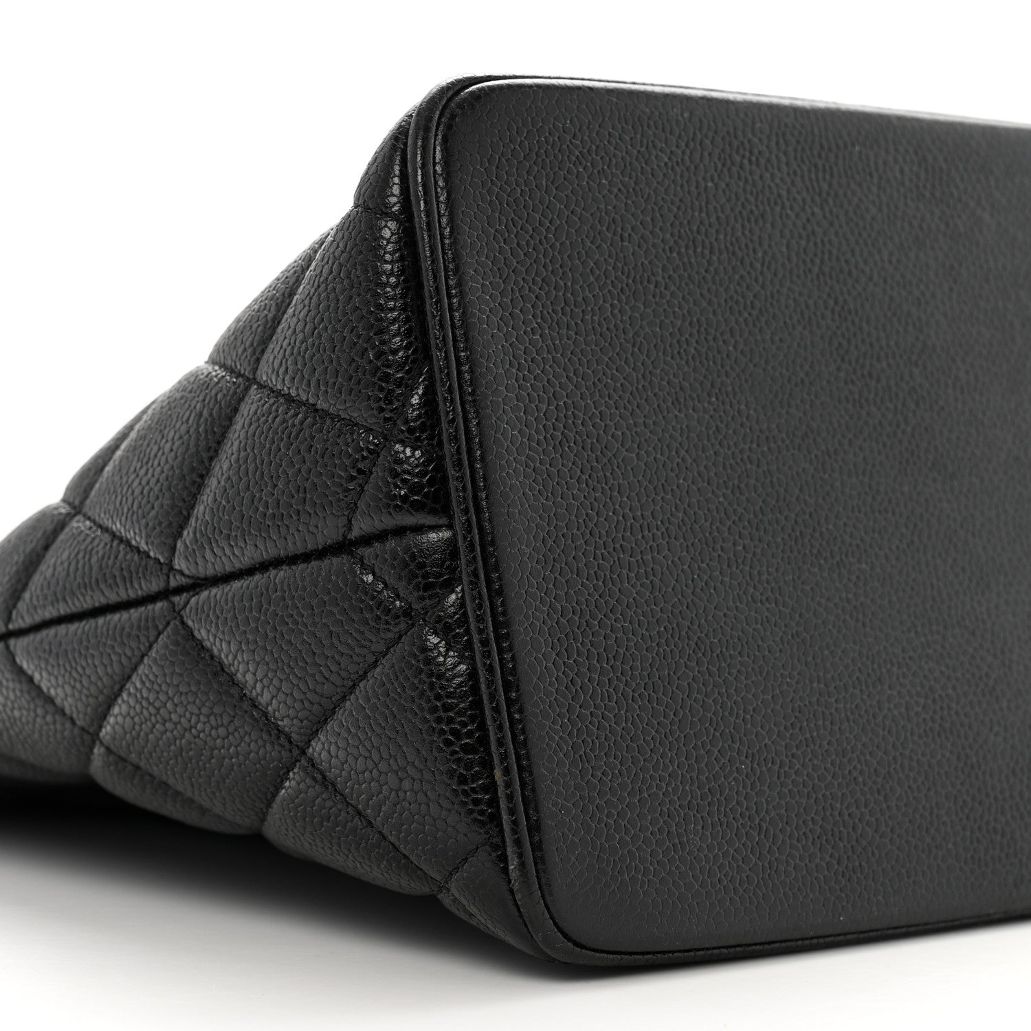 Caviar Quilted Medallion Tote Black
