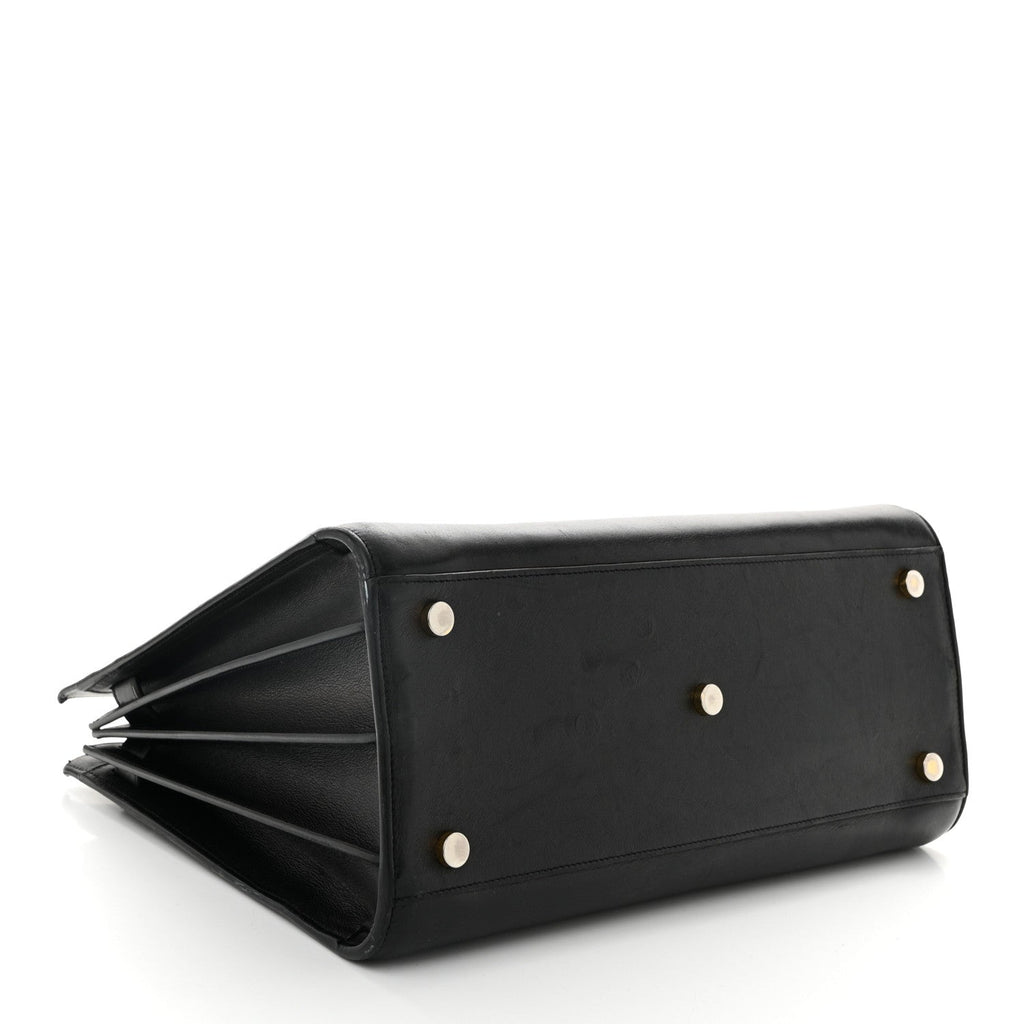 Calfskin Small Sac De Jour Black
