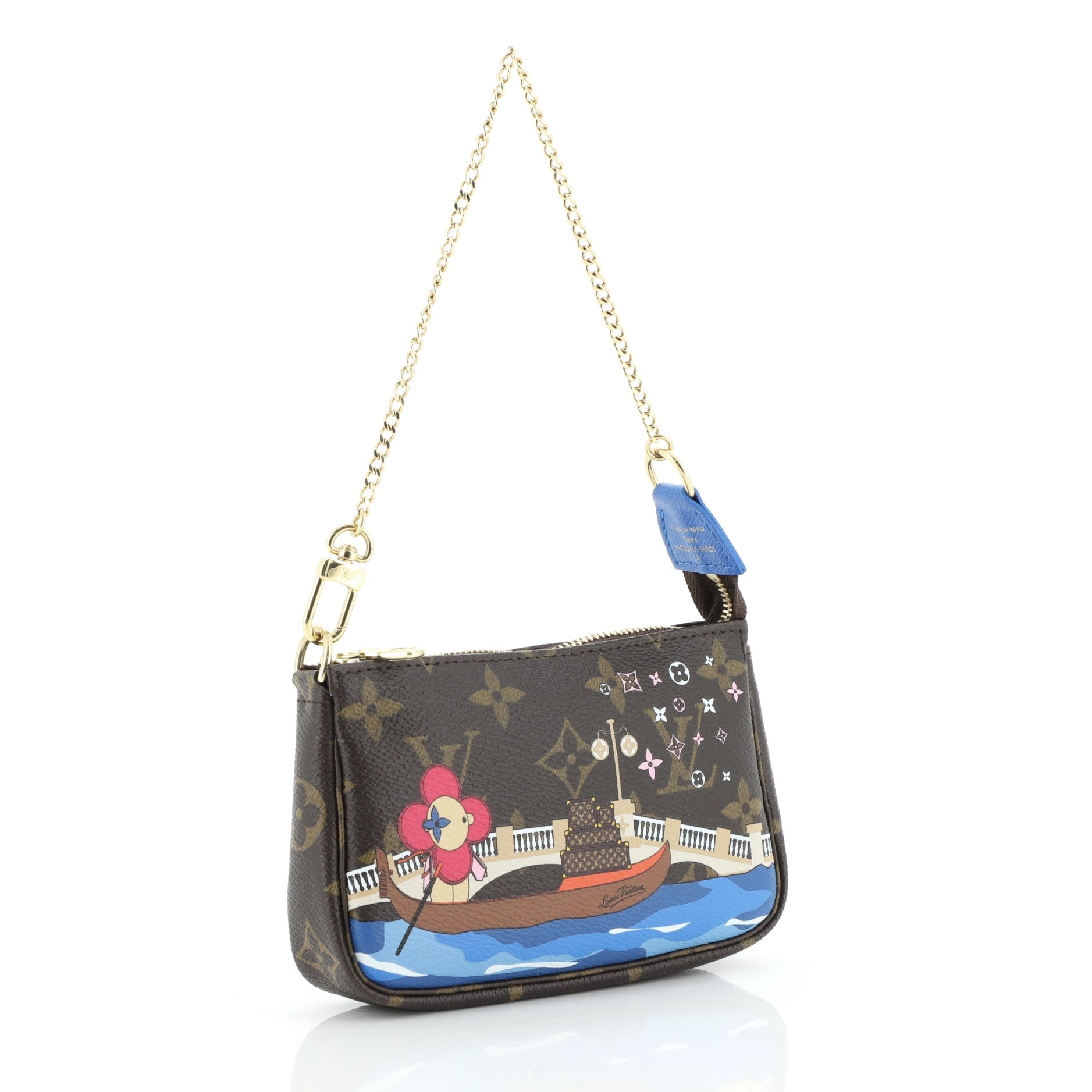 Pochette Accessoires Limited Edition Vivienne Xmas Monogram Canvas Mini