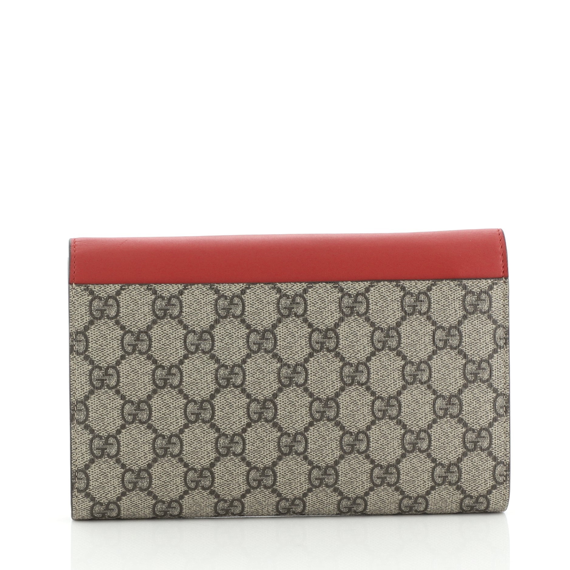Pearly Peony Clutch GG Coated Canvas and Leather