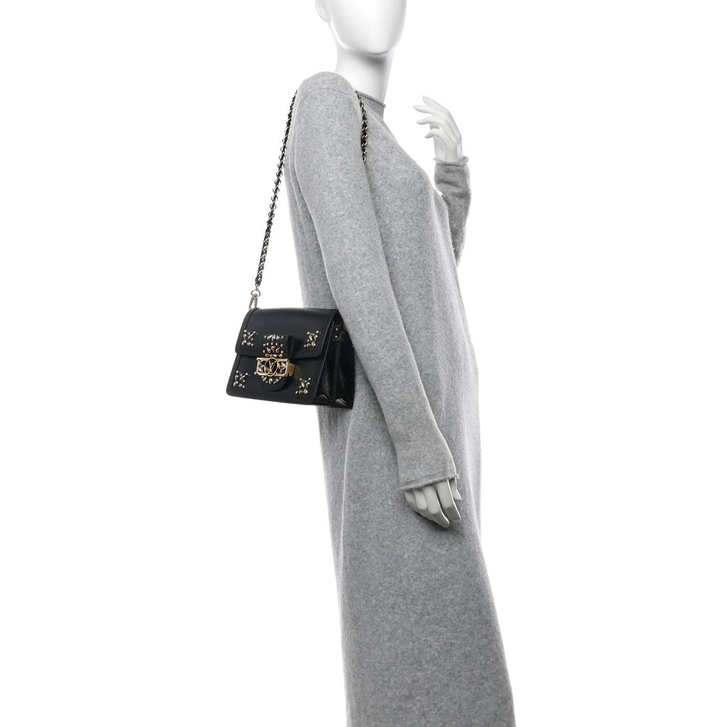 Epi Embellished Mini Dauphine Black
