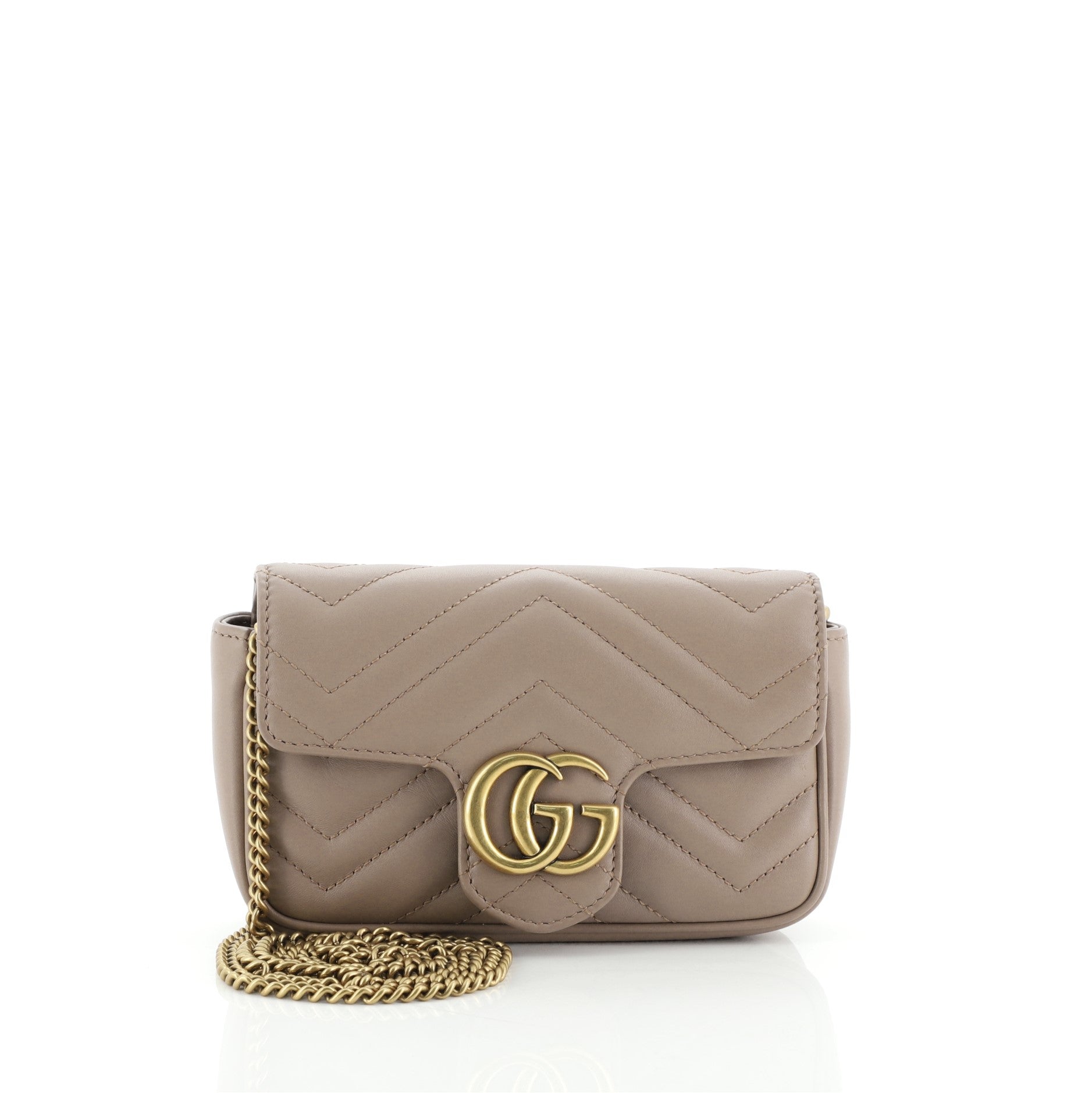 GG Marmont Flap Bag Matelasse Leather Super Mini