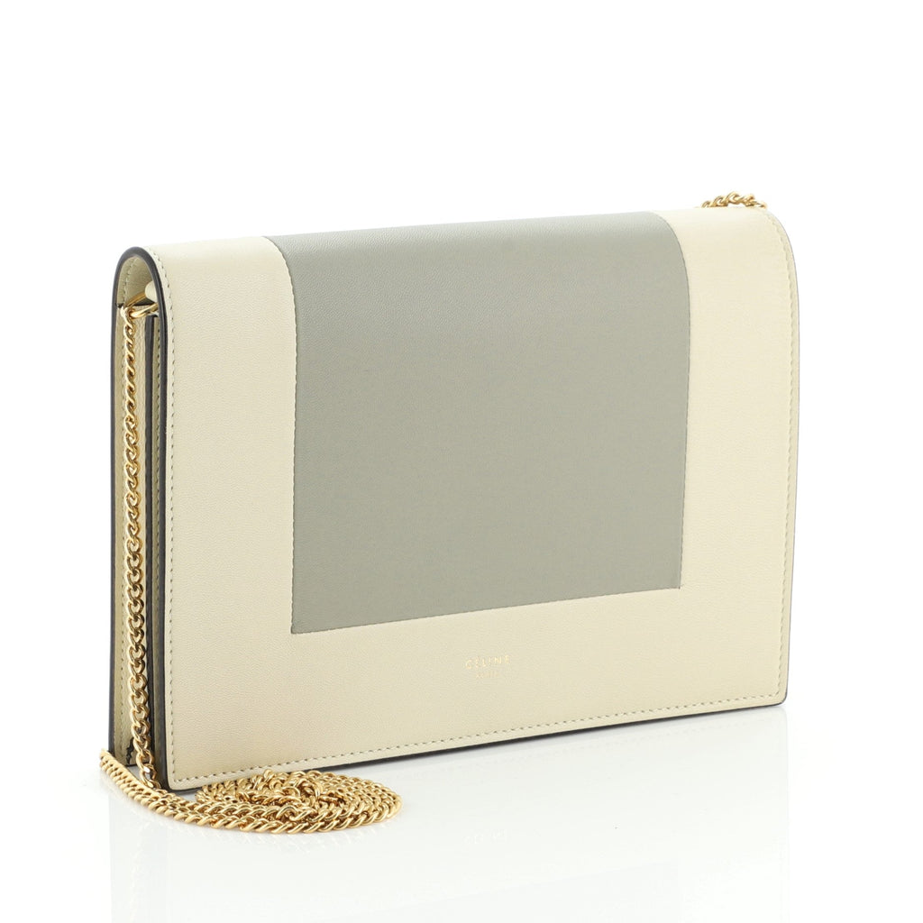 Frame Evening Clutch on Chain Leather