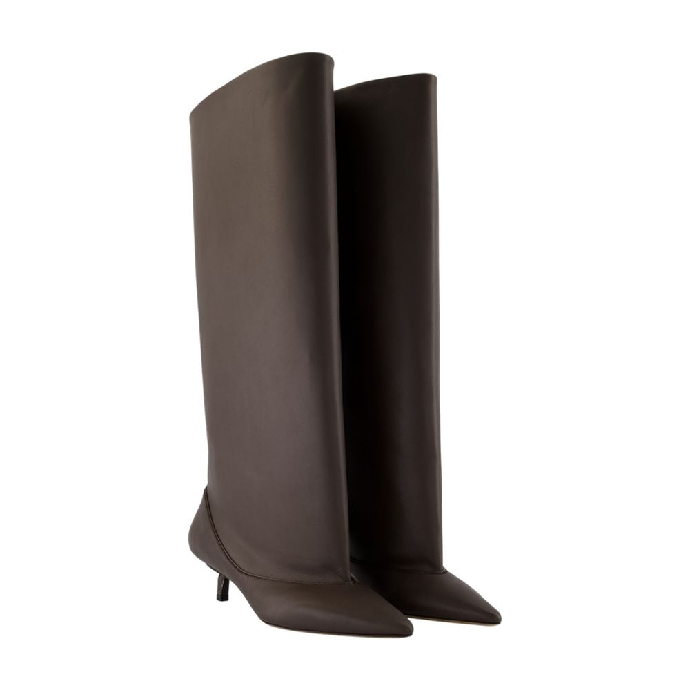 Tourni H Boots - Jacquemus - Leather - Brown