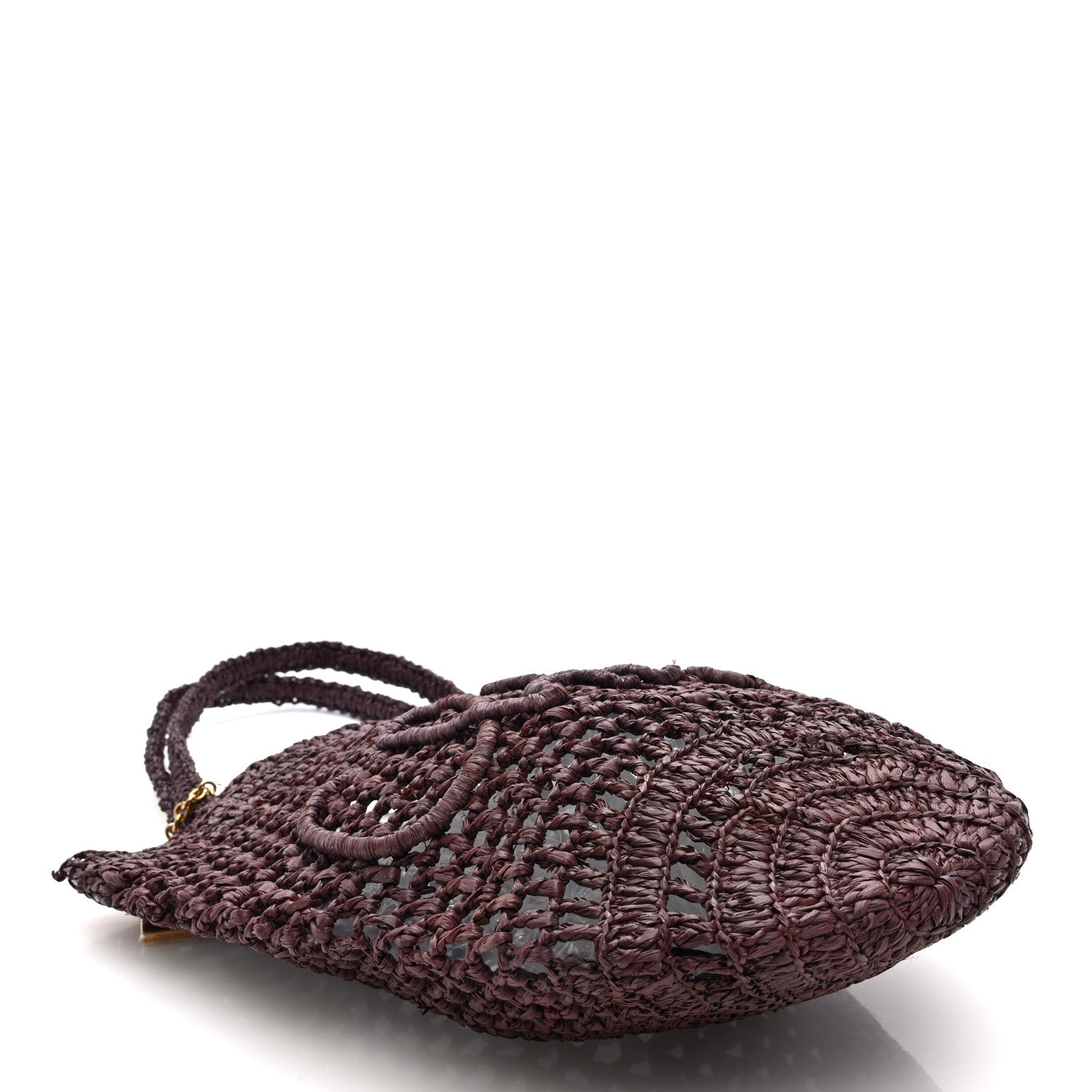 Raffia Small Summer Banana Tote Kohl Brown