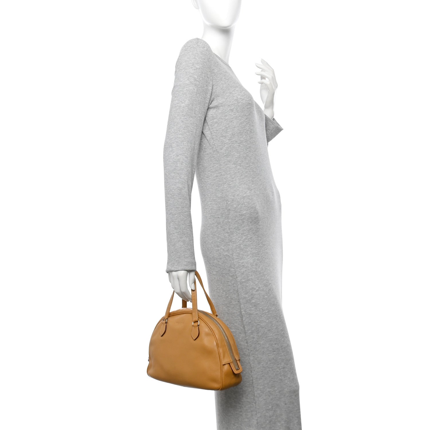 Vitello Daino Bowler Bag Sughero