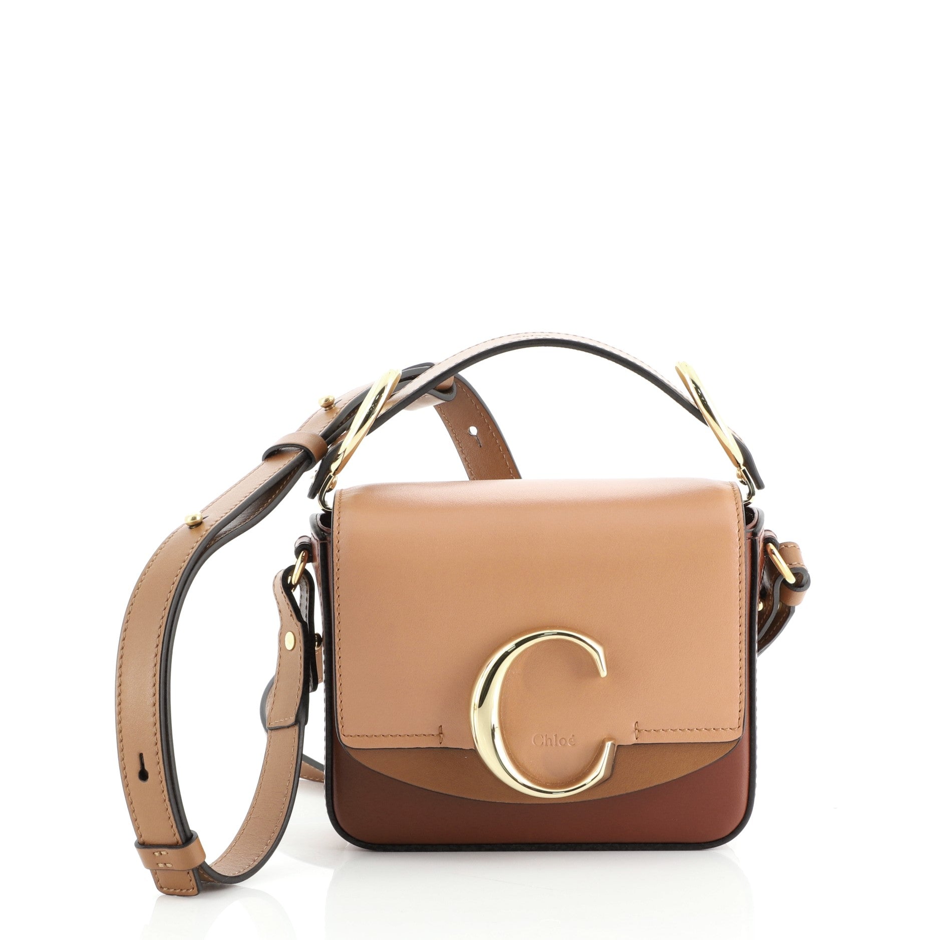 C Double Carry Bag Leather Mini