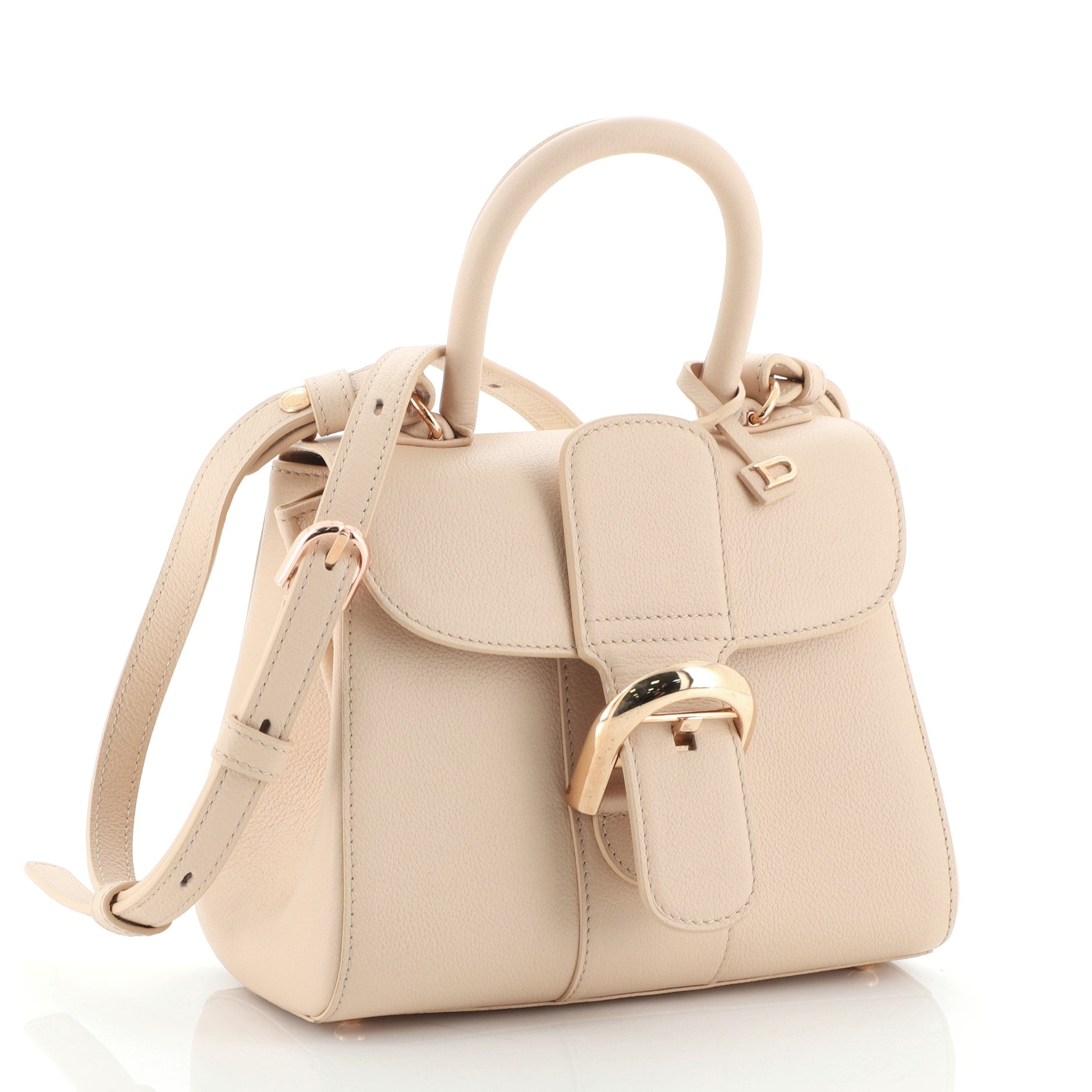 Brillant Top Handle Bag Leather Mini