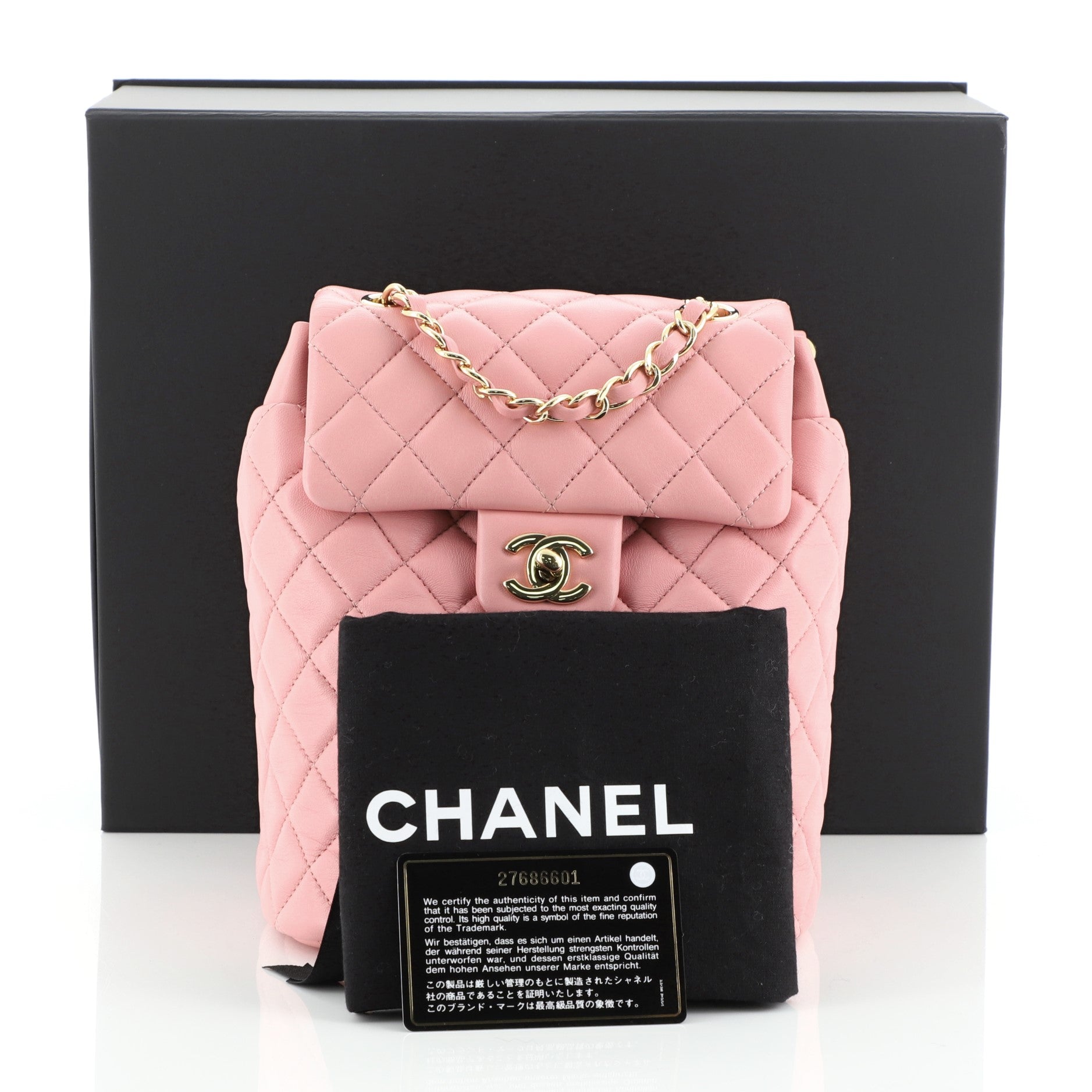Urban Spirit Backpack Quilted Lambskin Mini