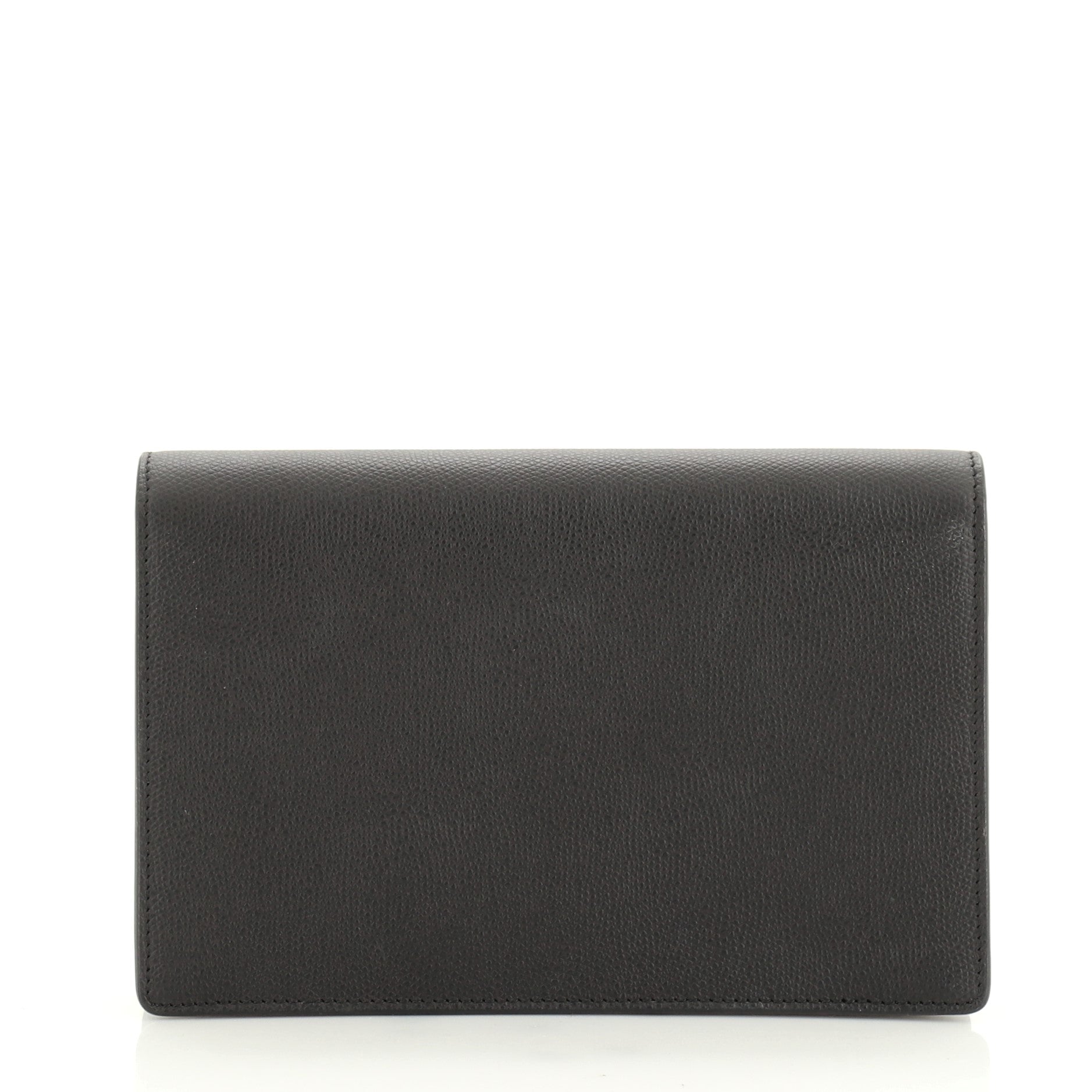 Saddle Chain Clutch Leather