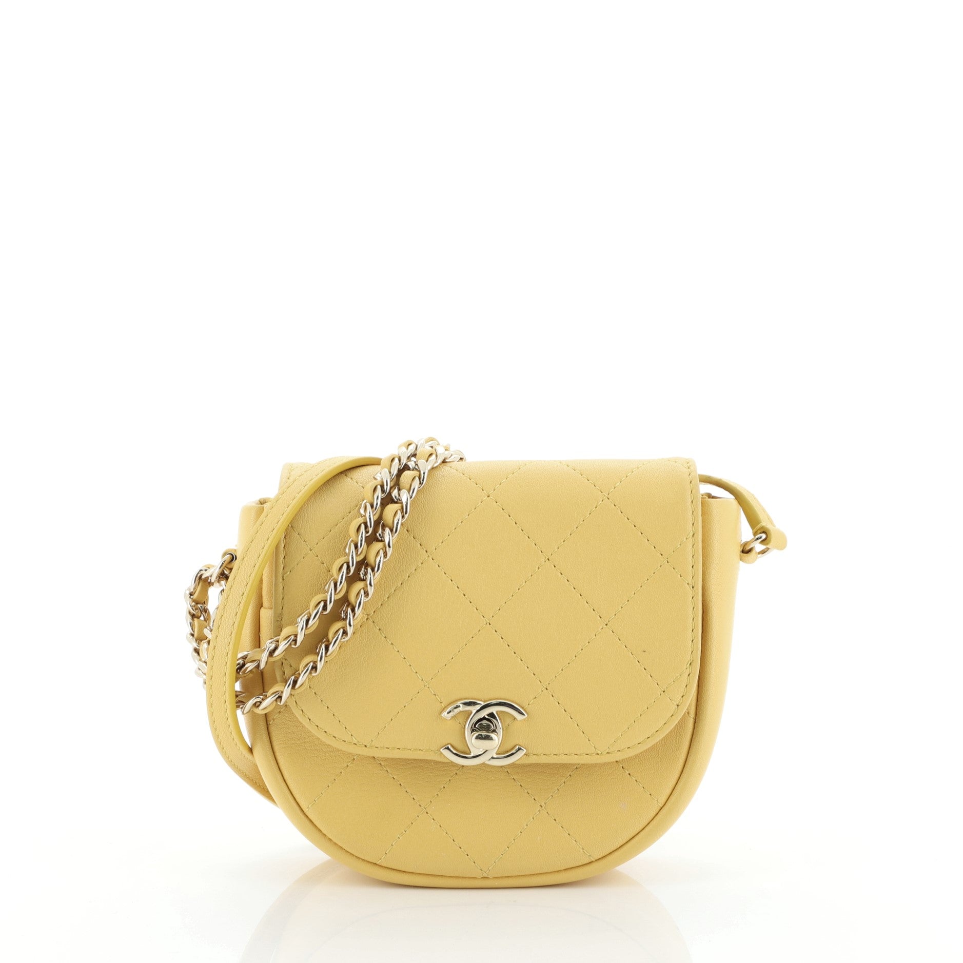 Casual Trip Messenger Bag Quilted Lambskin Mini
