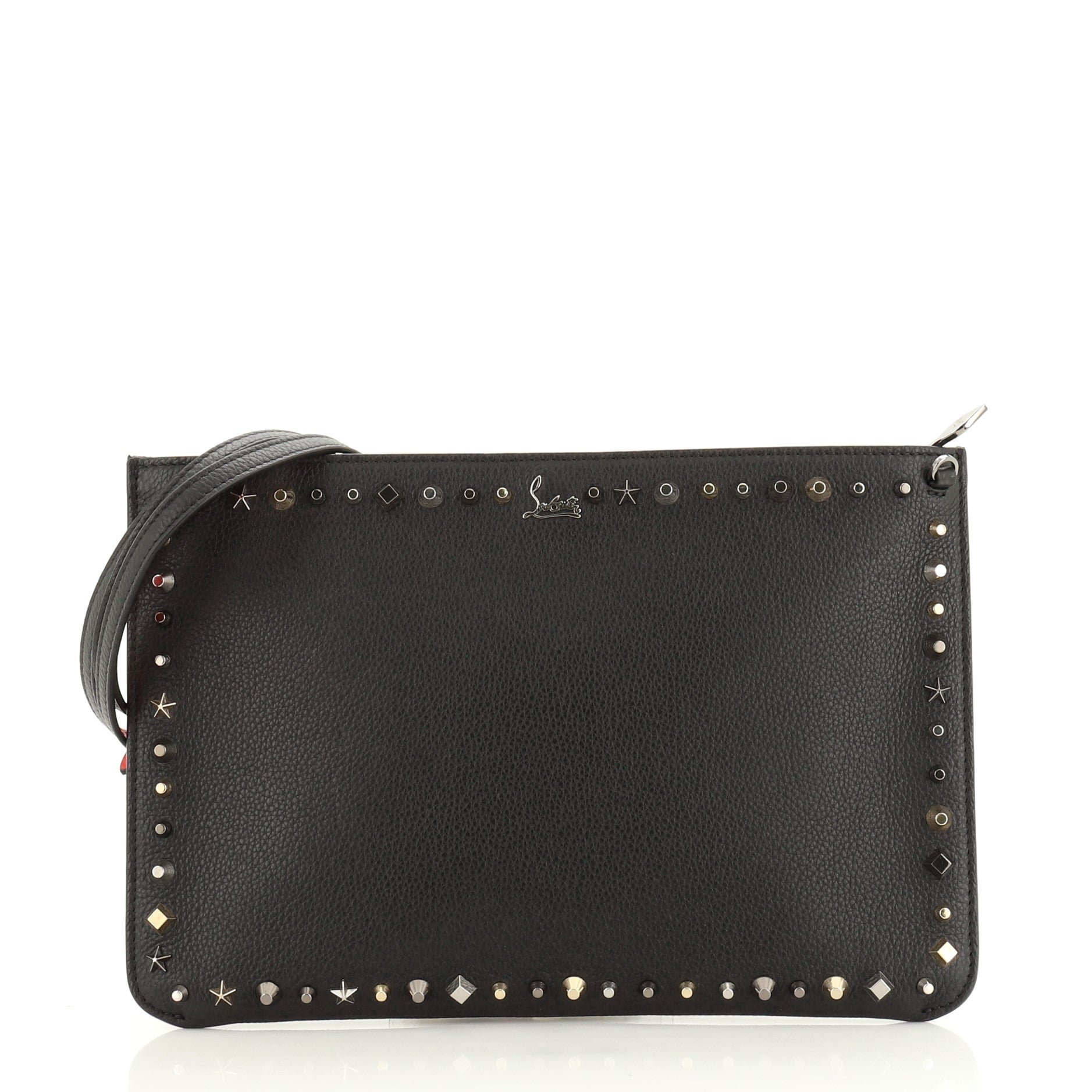 Loubiclutch Studded Leather