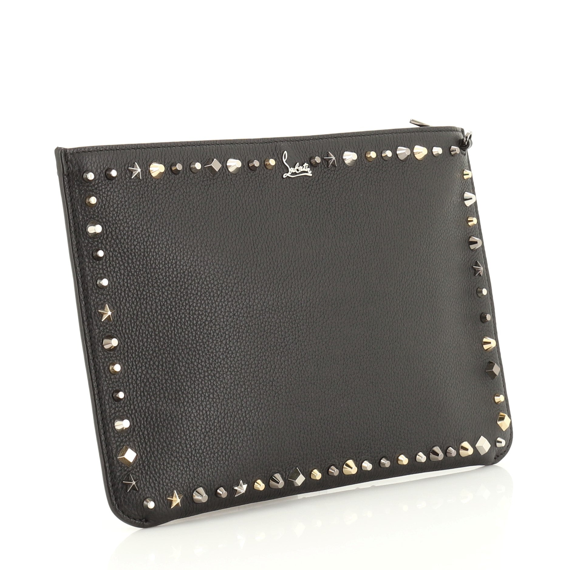 Loubiclutch Studded Leather